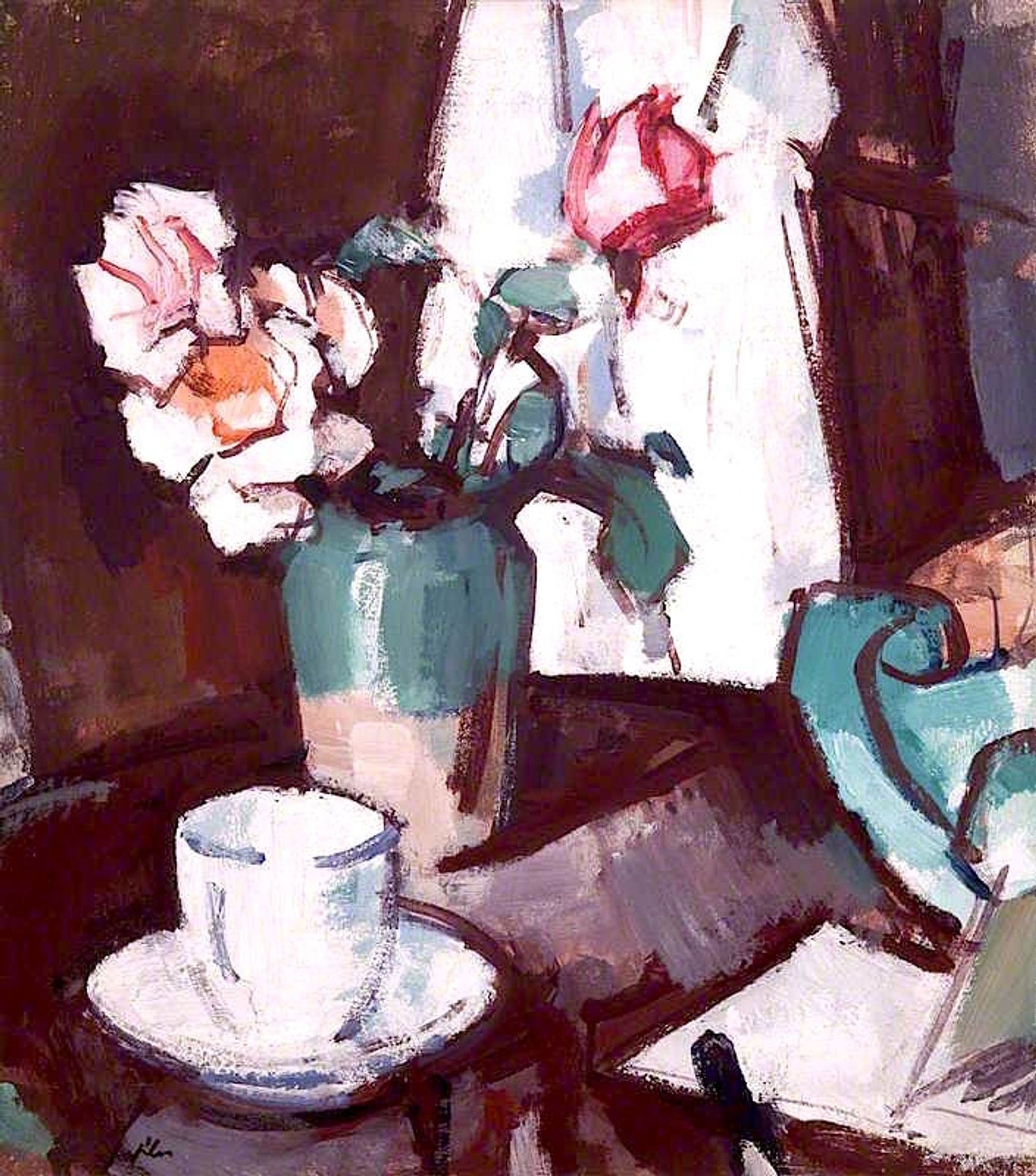 A Still Life of Roses by Samuel Peploe