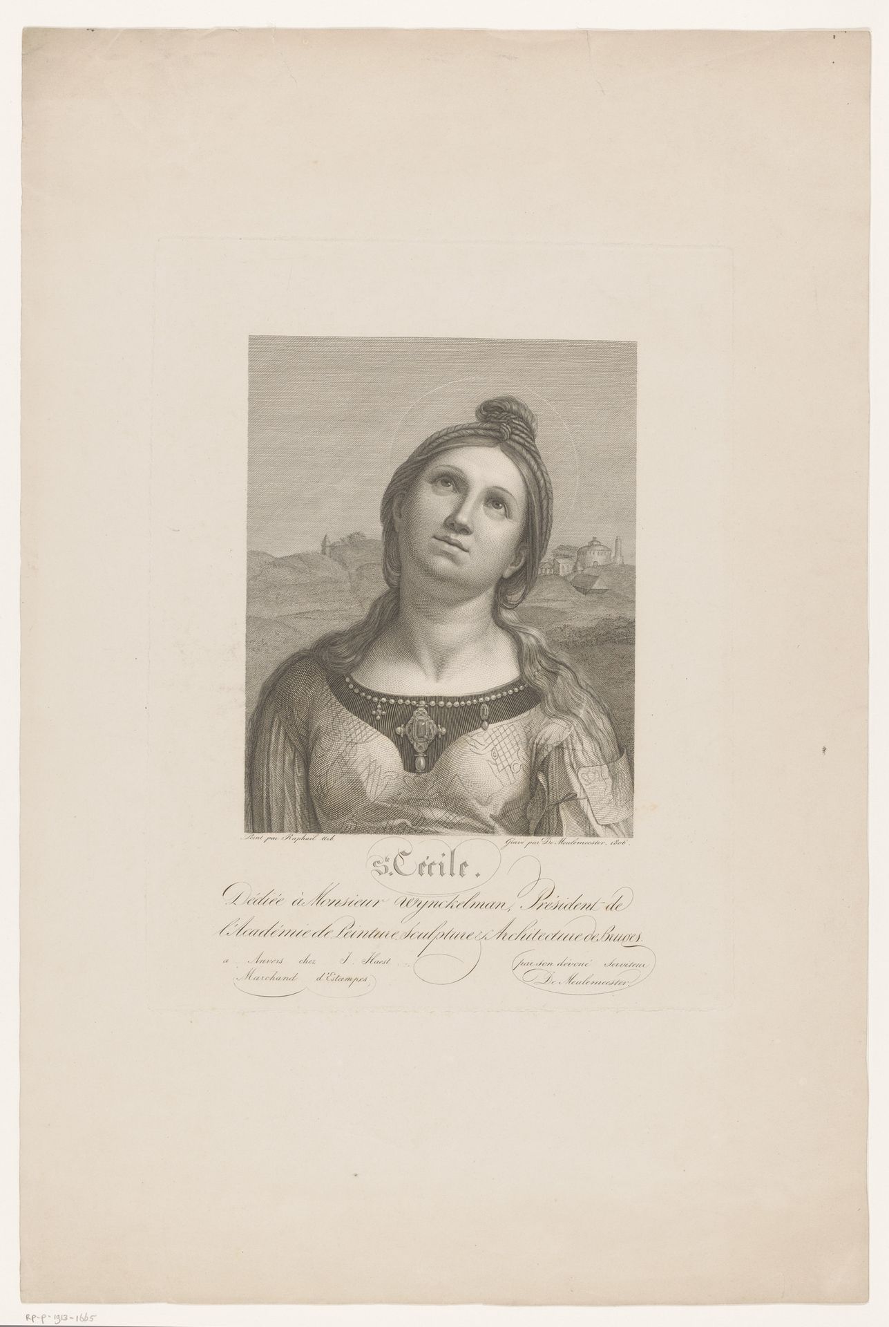 Sint-Cecilia by Jozef Karel De Meulemeester