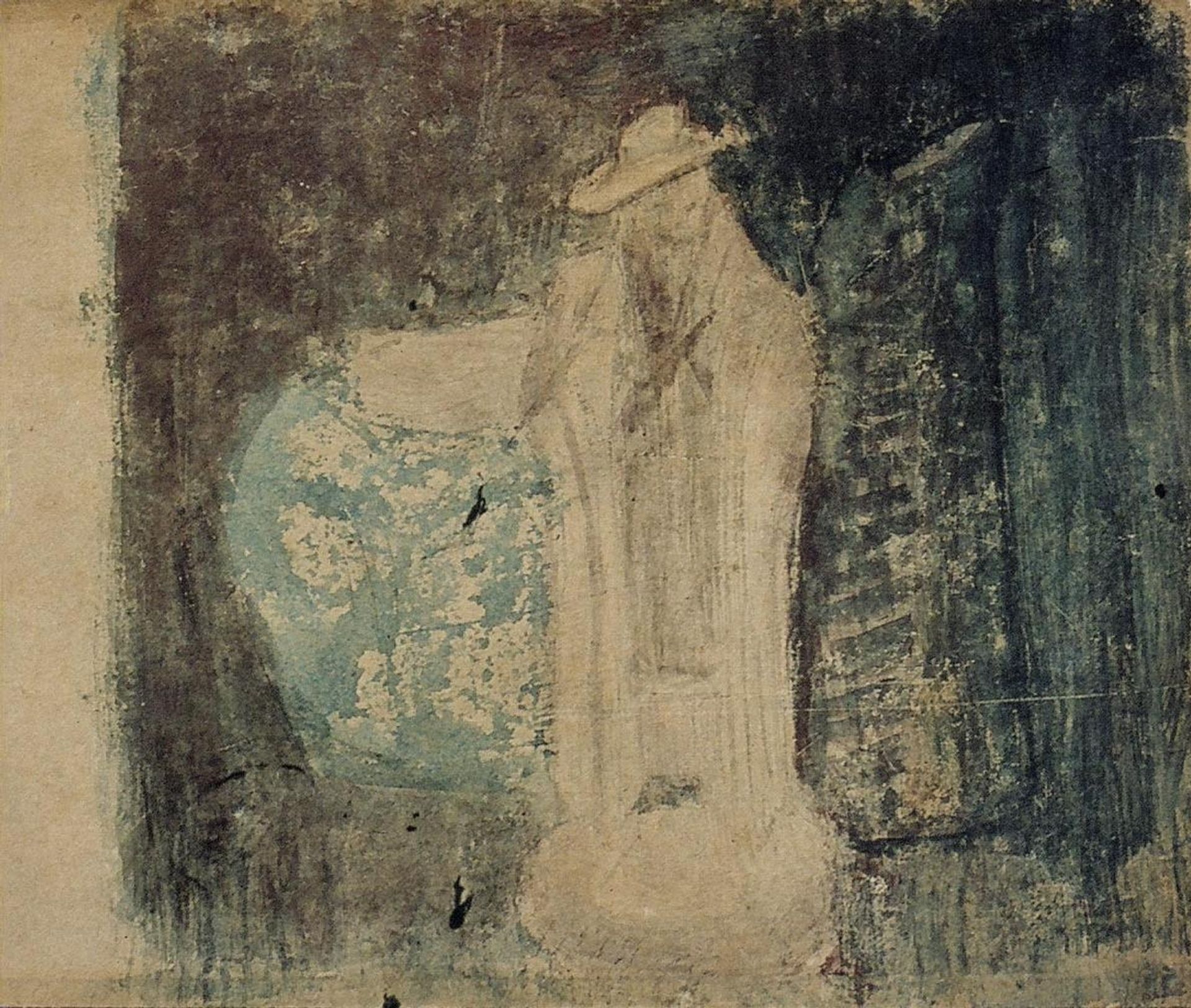 Still Life with statue, vase and jar by Theo van Doesburg