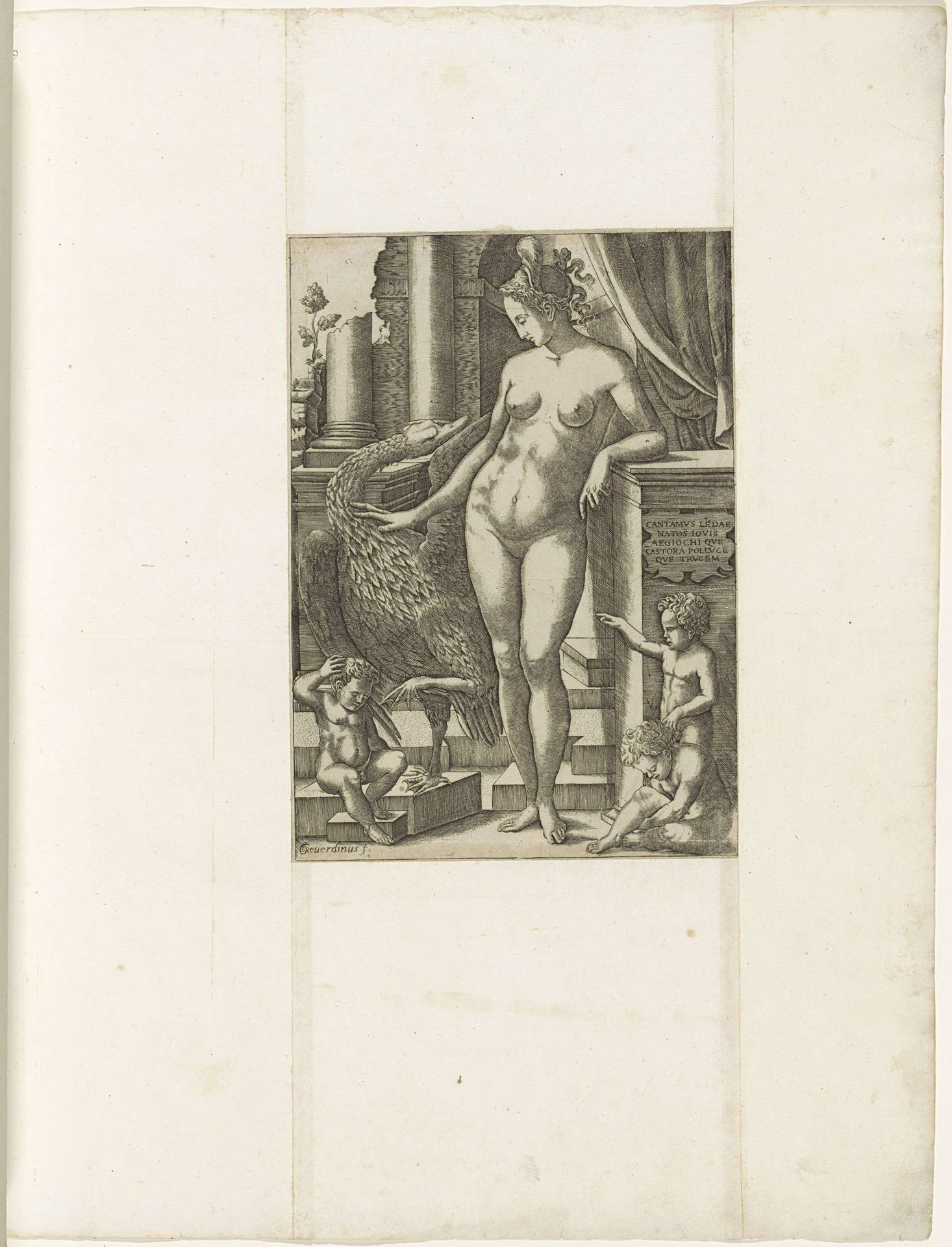 Leda en de zwaan by Georges Reverdy