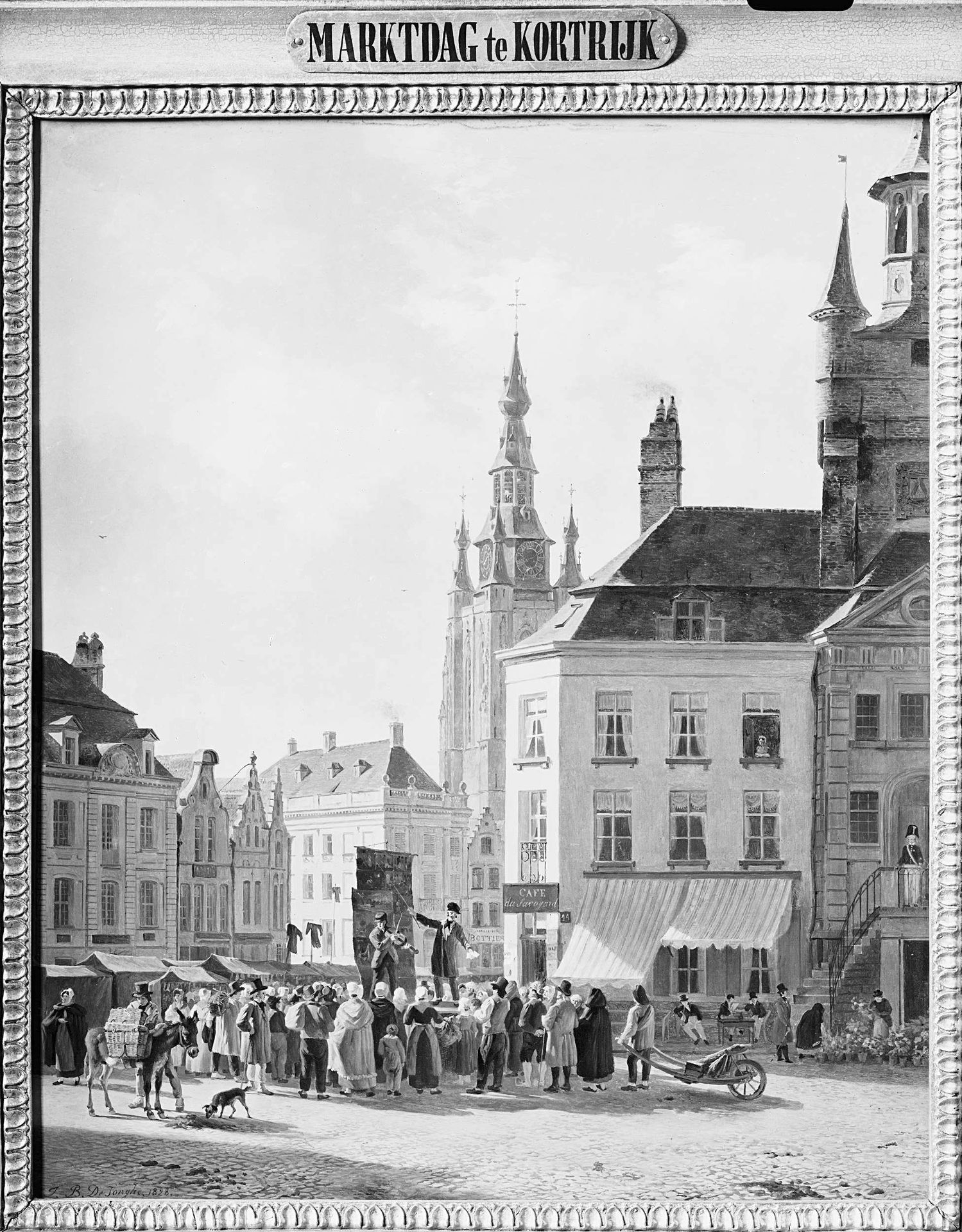 Market Day in Courtrai by Jan Baptiste de Jonghe
