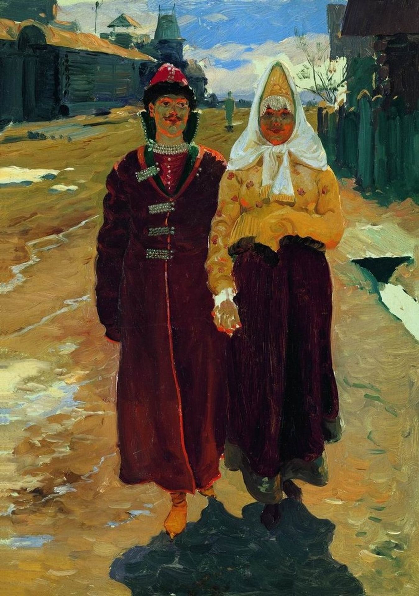 Going on a Visit by Andrei Ryabushkin