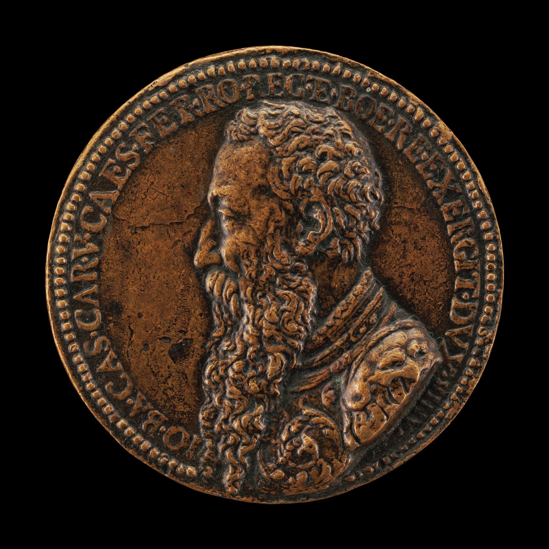 Giambattista Castaldi, 1493-after 1565, Count of Piadena and Cassano [obverse] by Annibale Fontana