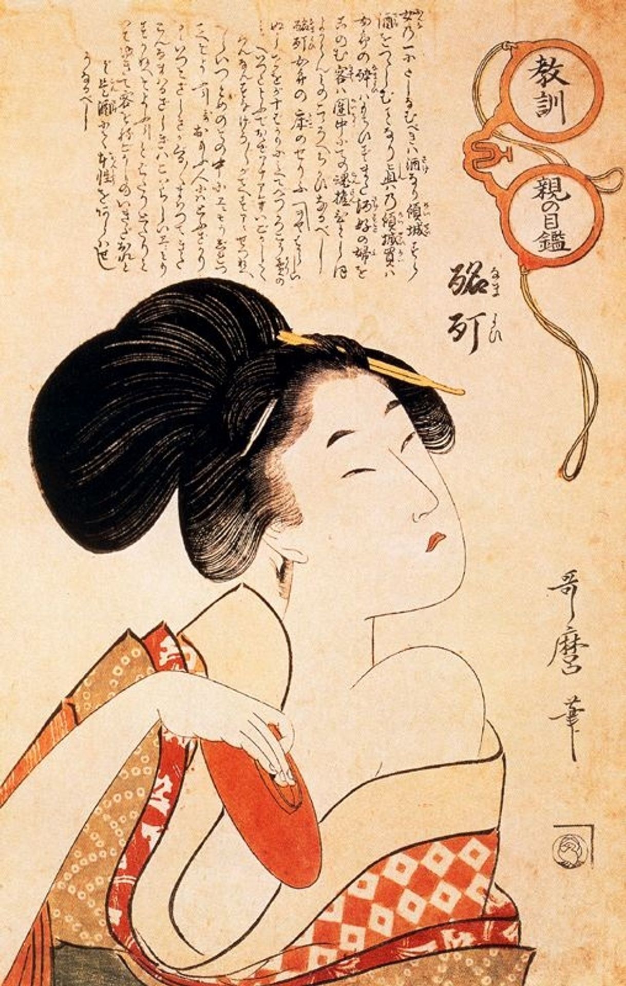 The drunken courtesan by Kitagawa Utamaro