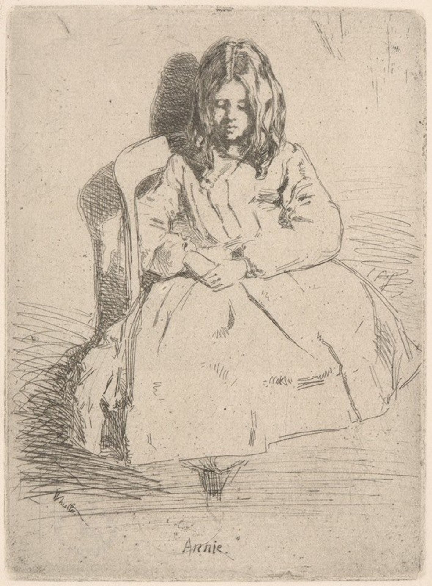 Annie Seated by James Abbott McNeill Whistler