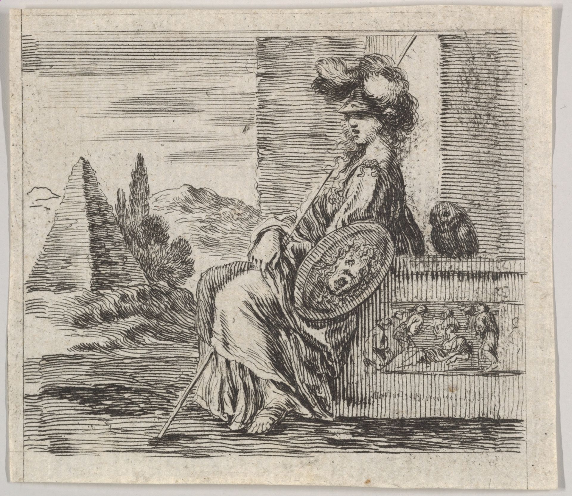 Pallas, from 'Game of Mythology' (Jeu de la Mythologie) by Stefano della Bella