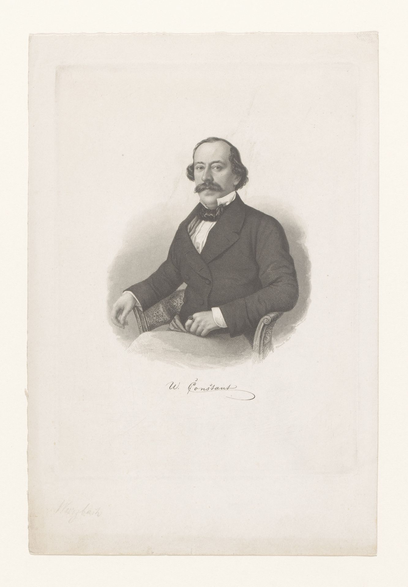 Portret van Constantin von Wurzbach by Carl Kotterba