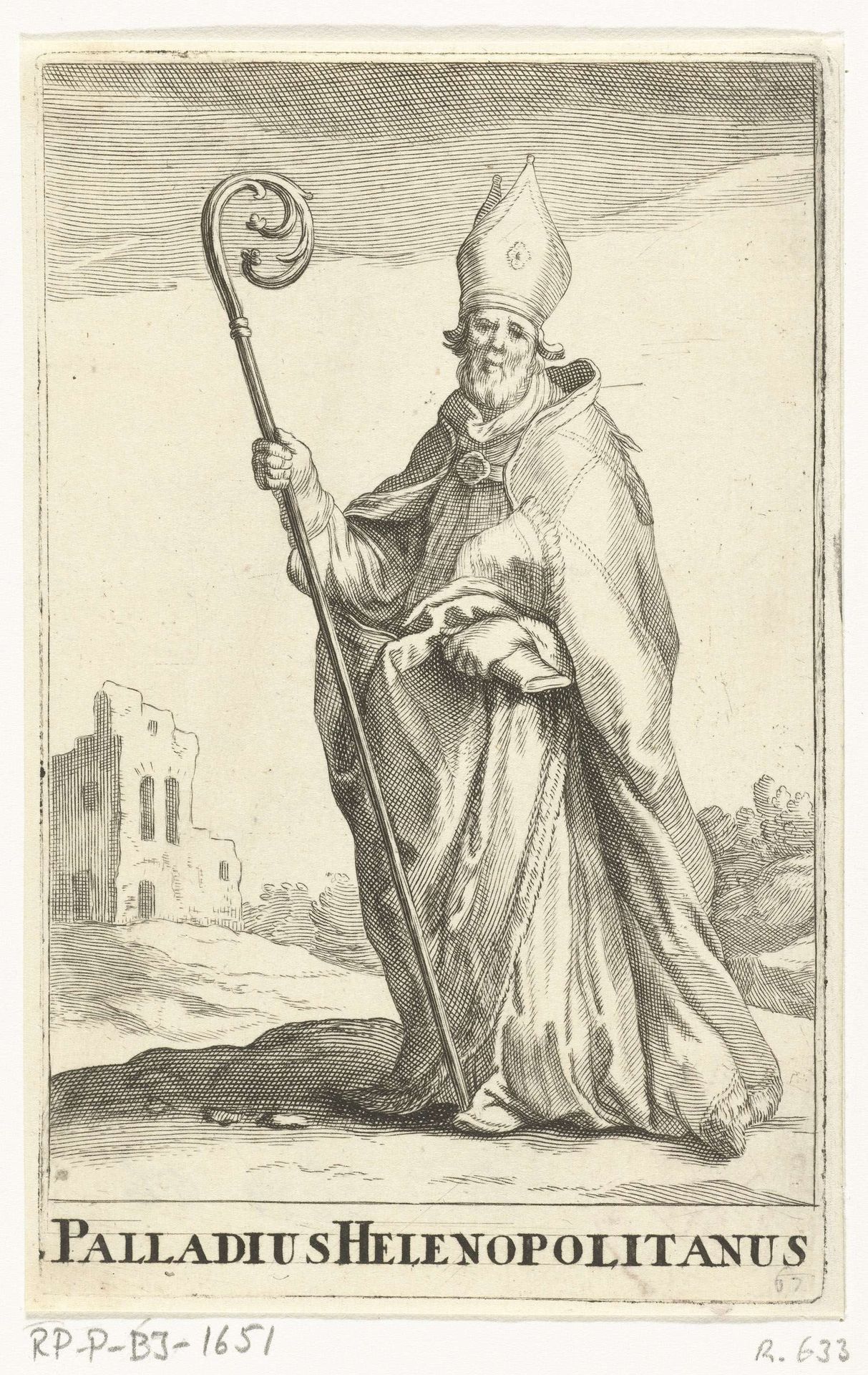 Heilige Palladius van Helenopolis by Frederick Bloemaert