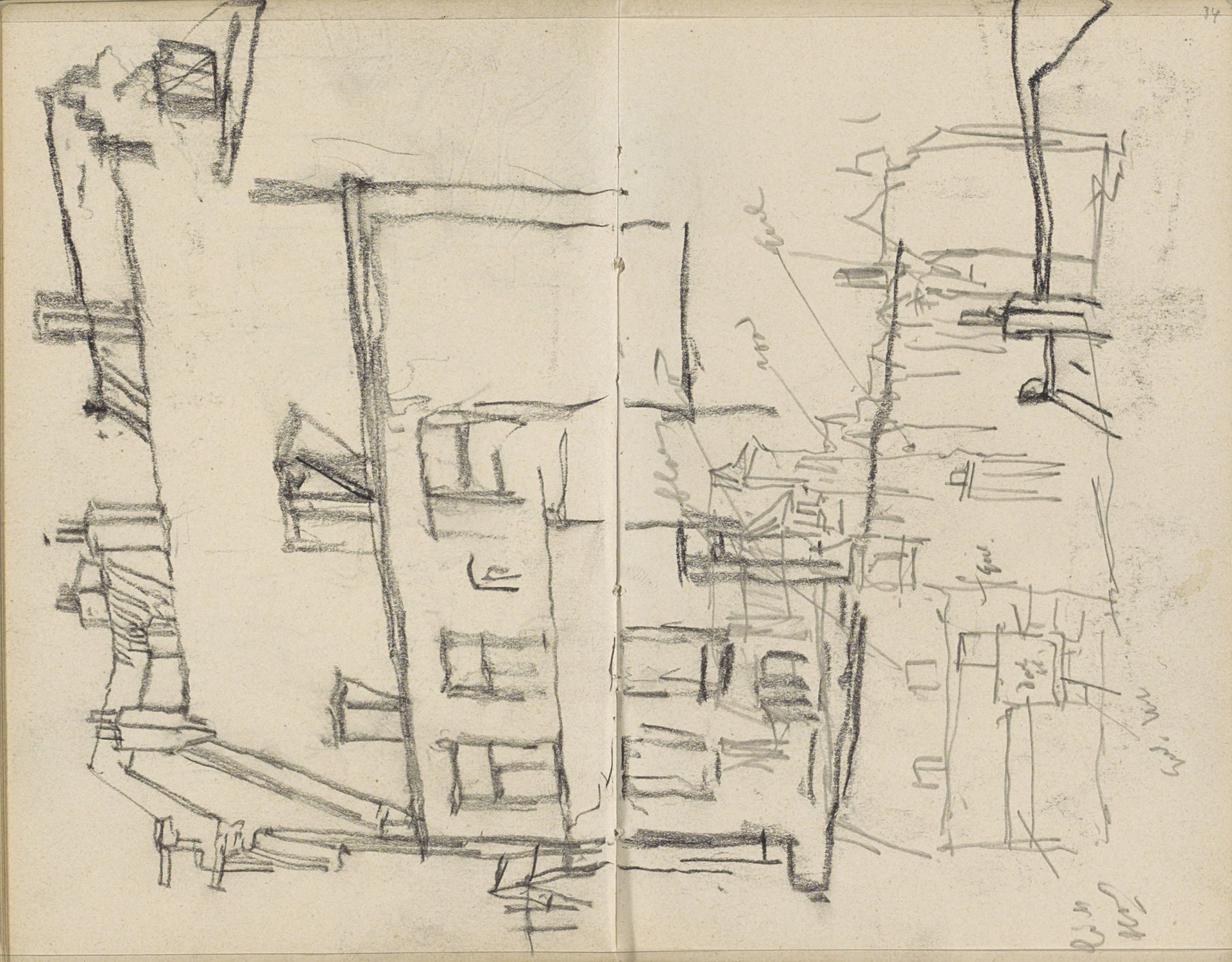 Gezicht op de Nieuwezijds Kolk te Amsterdam by George Hendrik Breitner