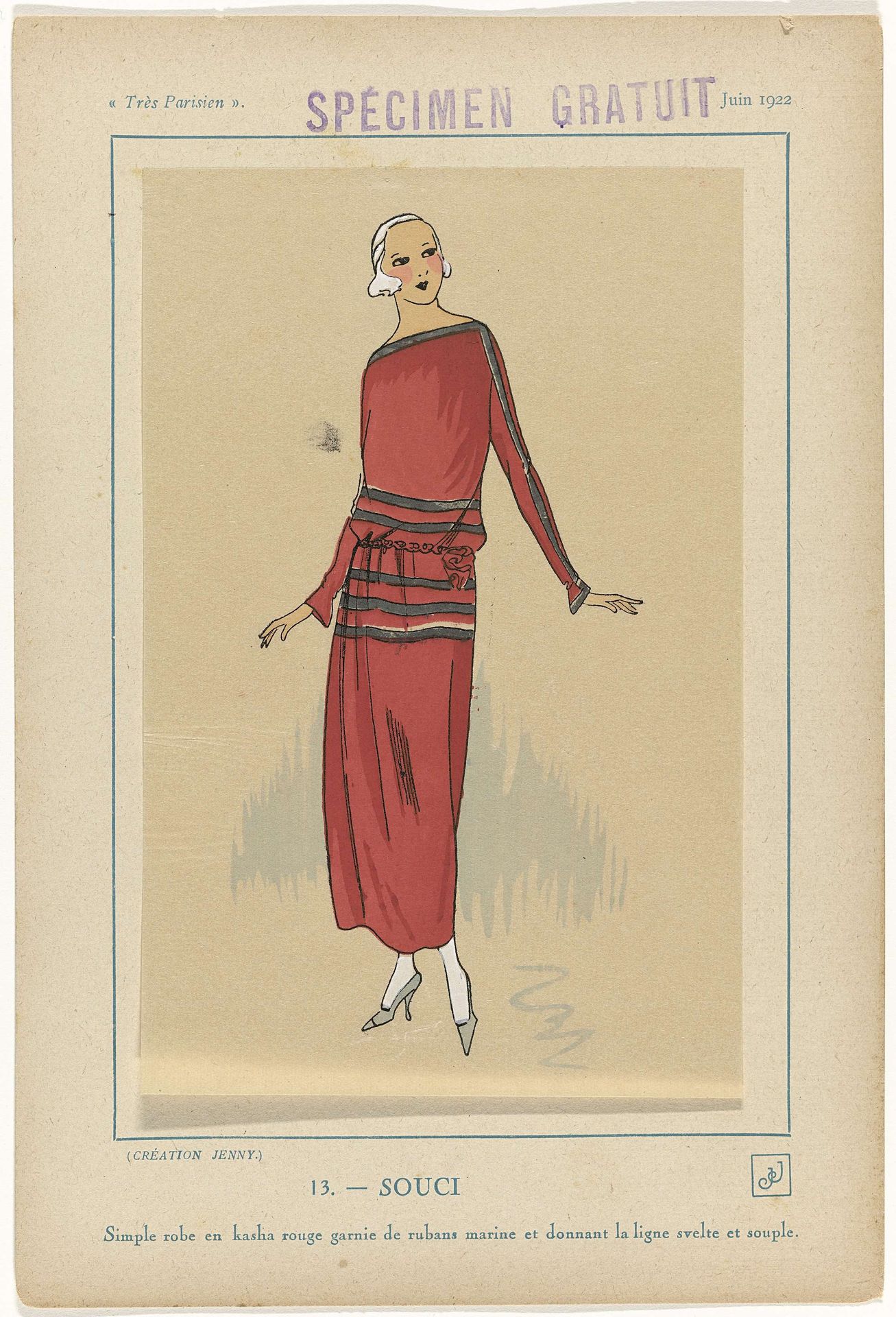 Très Parisien, juin 1922: 13 (Spécimen gratuit) - SOUCI by Anonymous