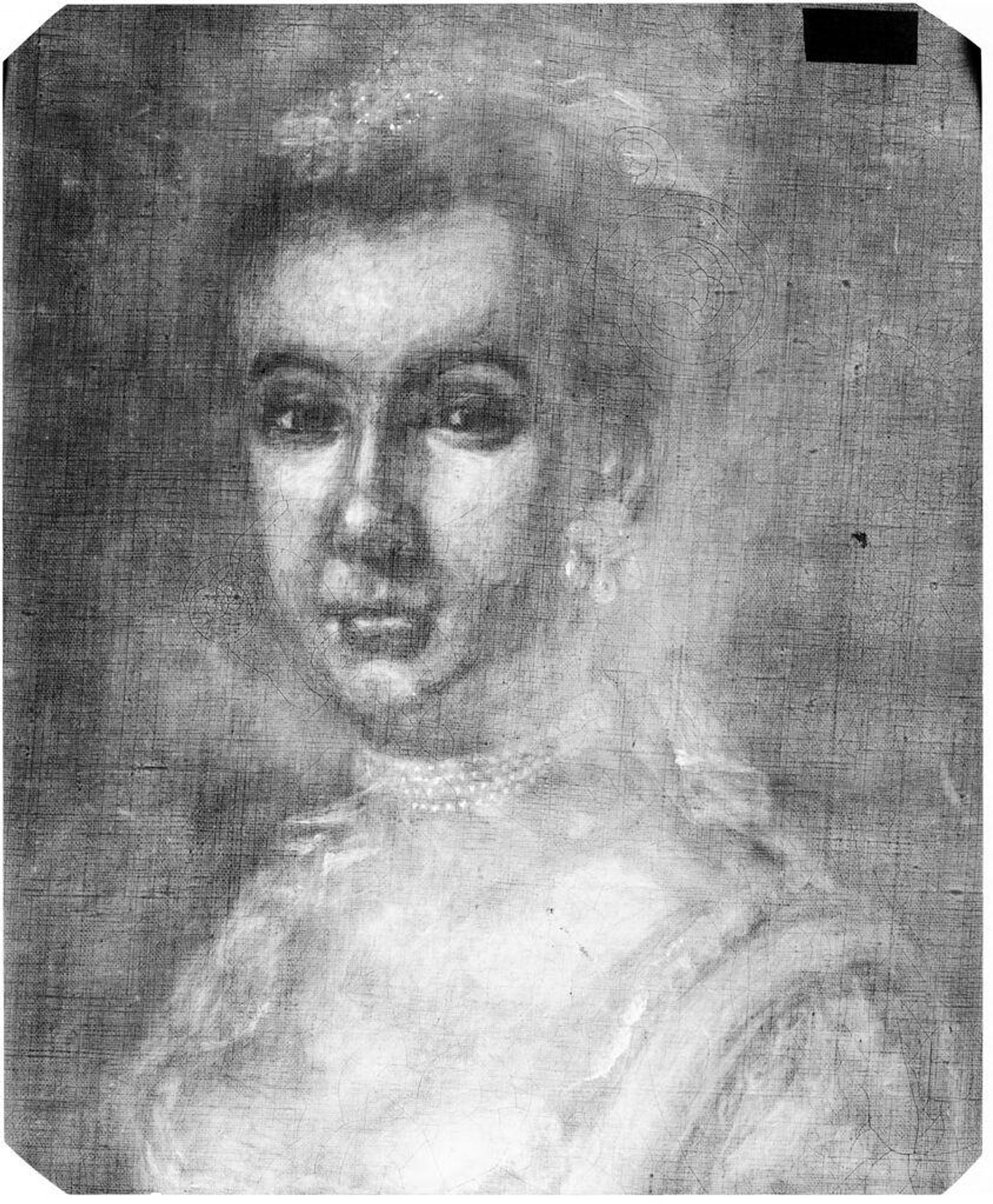 X-radiograph(s) of "Rhoda Cranston" by Artist of original: John Singleton Copley
