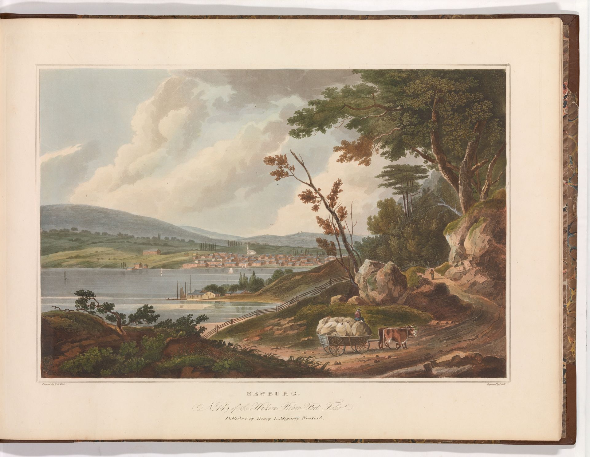 Newburg [Newburgh] (No. 14 of The Hudson River Portfolio) by John Hill