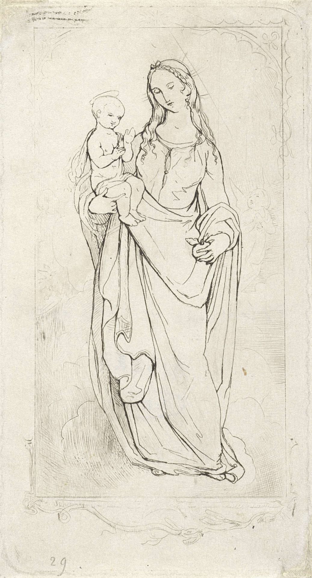 Maagd Maria en het Christuskind by Theodoor Schaepkens