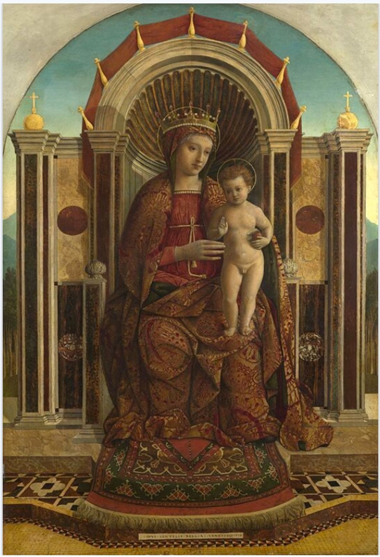 The Virgin and Child Enthroned by Gentile Bellini