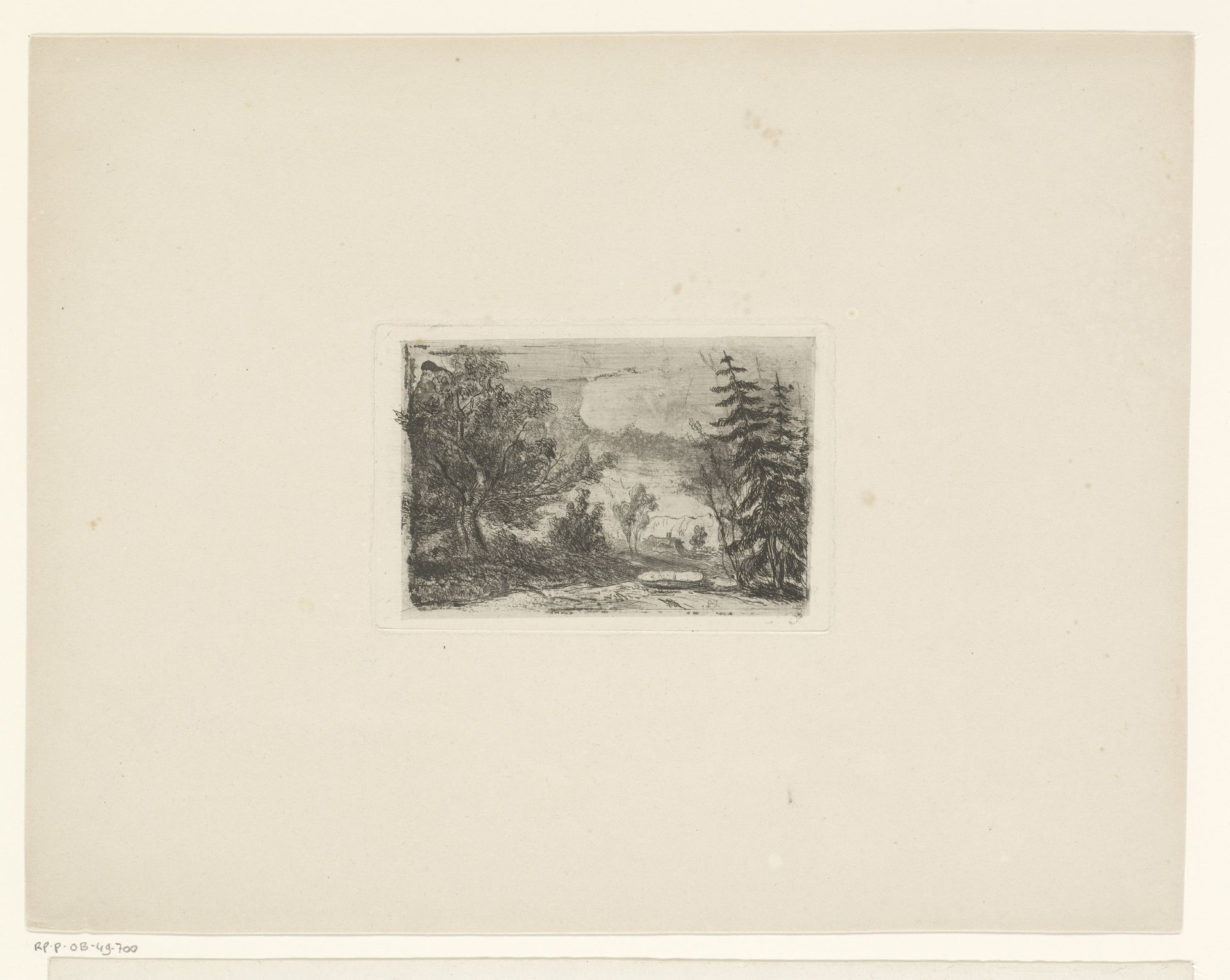 Landschap in Zwitserland by Polynice Auguste Viette