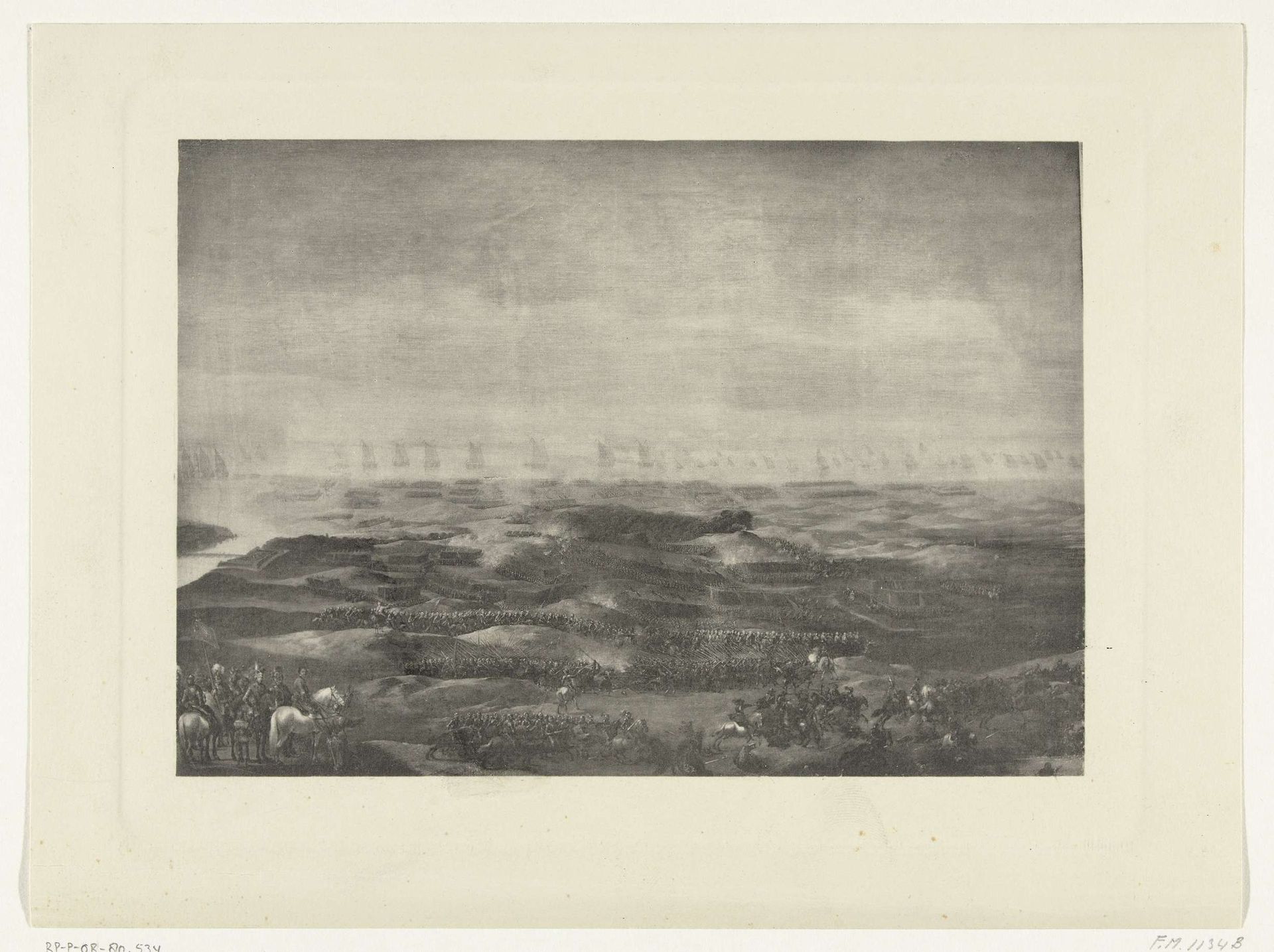 Schilderij van de slag bij Nieuwpoort, 1600 by Anonymous