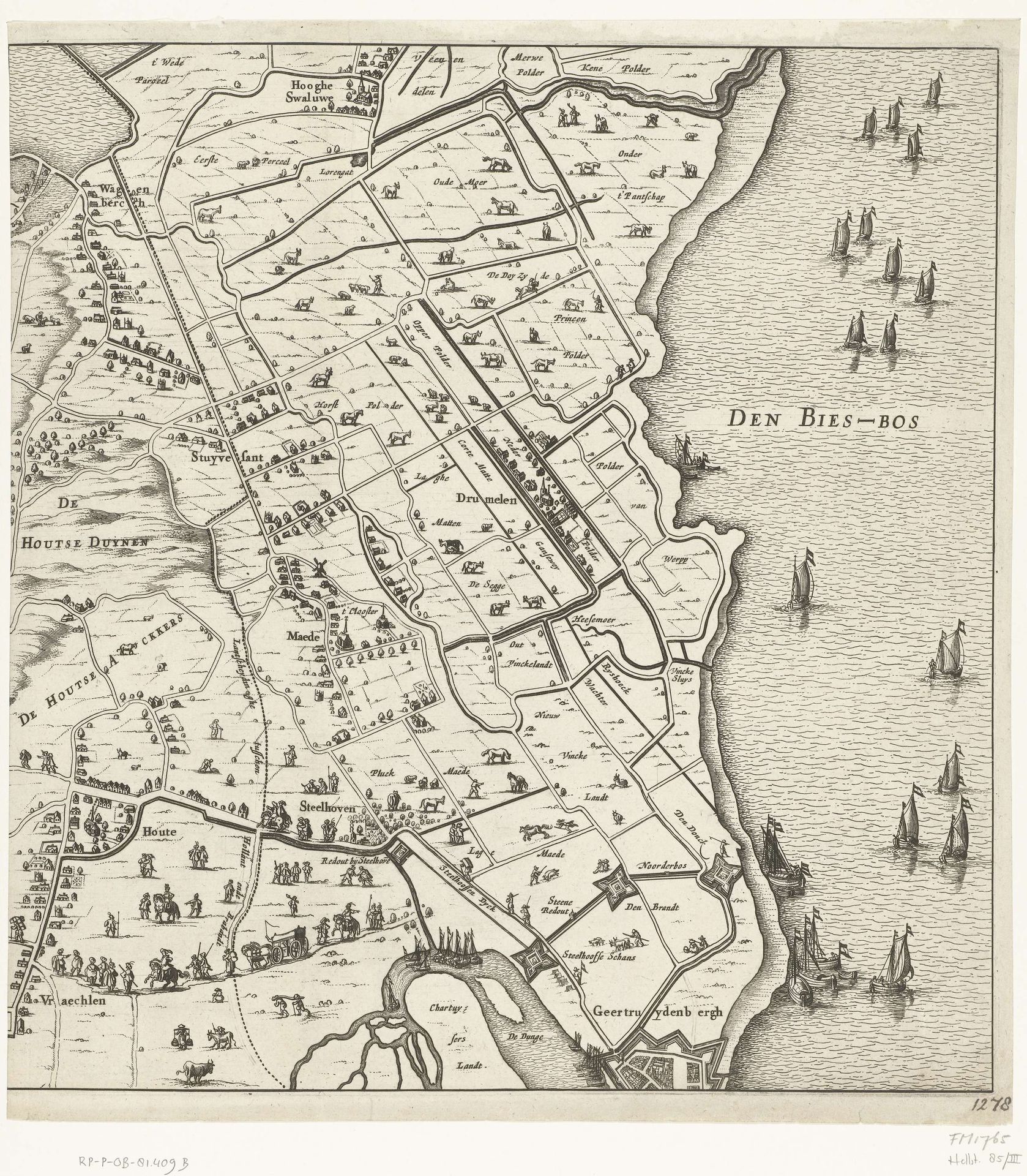 Beleg van Breda (rechter blad), 1637 by Pieter Hendricksz. Schut