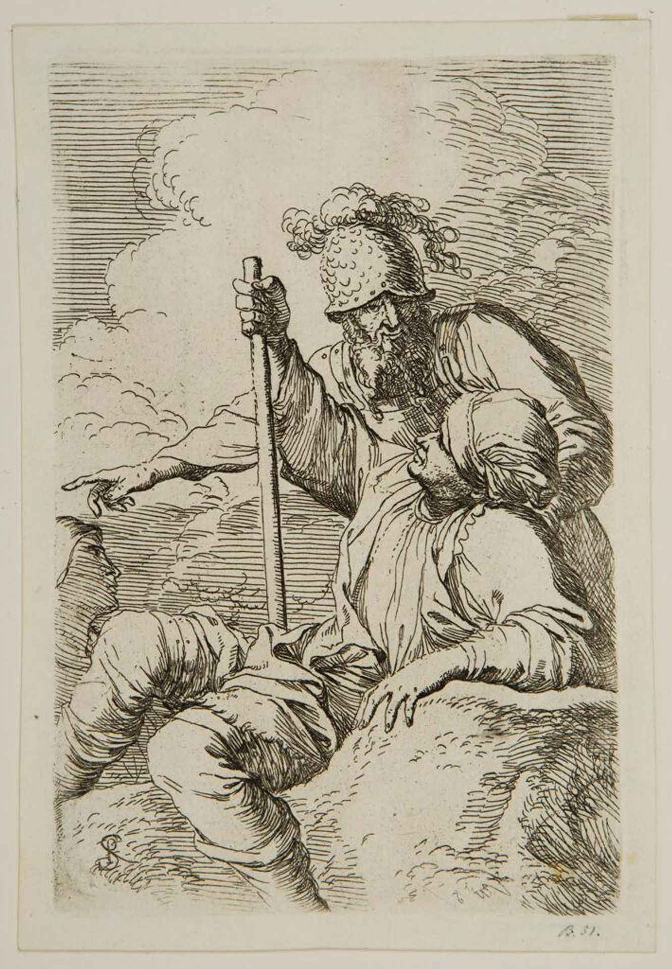 Man and Soldier in Conversation by Salvator Rosa