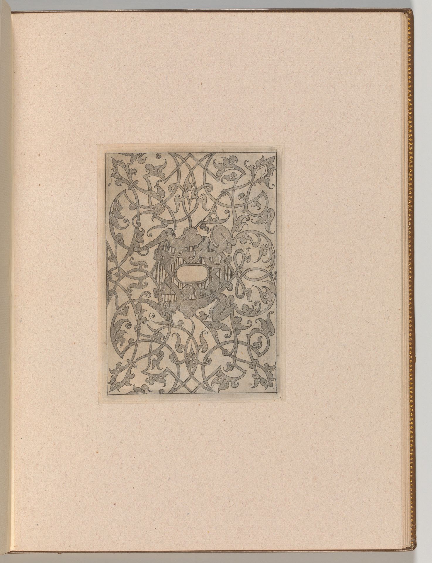 Copies after the 'Livre contenant passement de moresques' (plate 5) by Jacques Androuet Du Cerceau