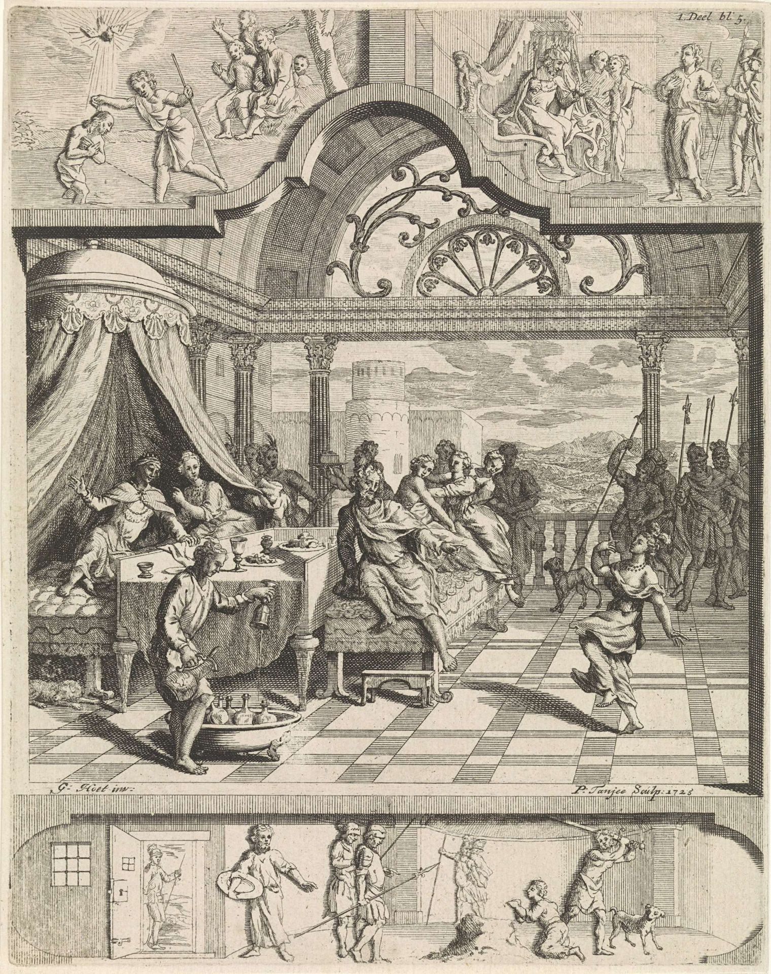 Salome danst voor Herodes by Pieter Tanjé