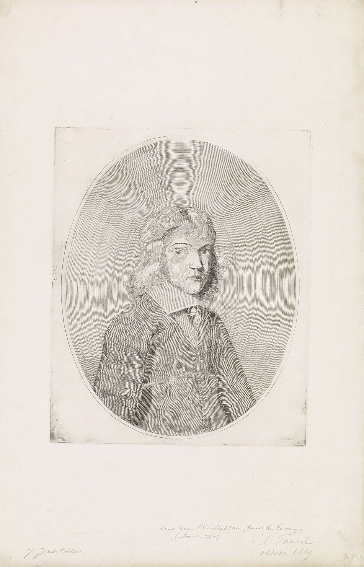 Portret van een jongen by Augustin Taurel