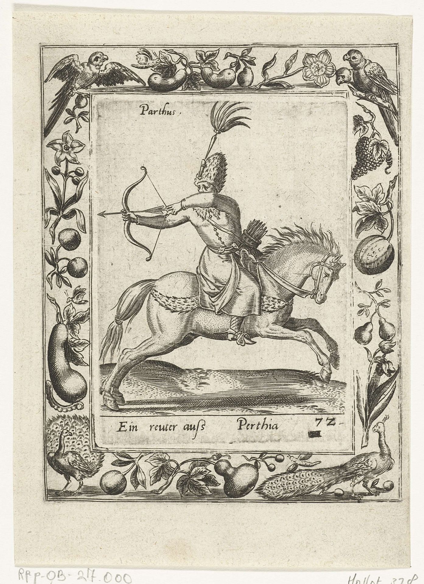 Parthische ruiter by Abraham de Bruyn