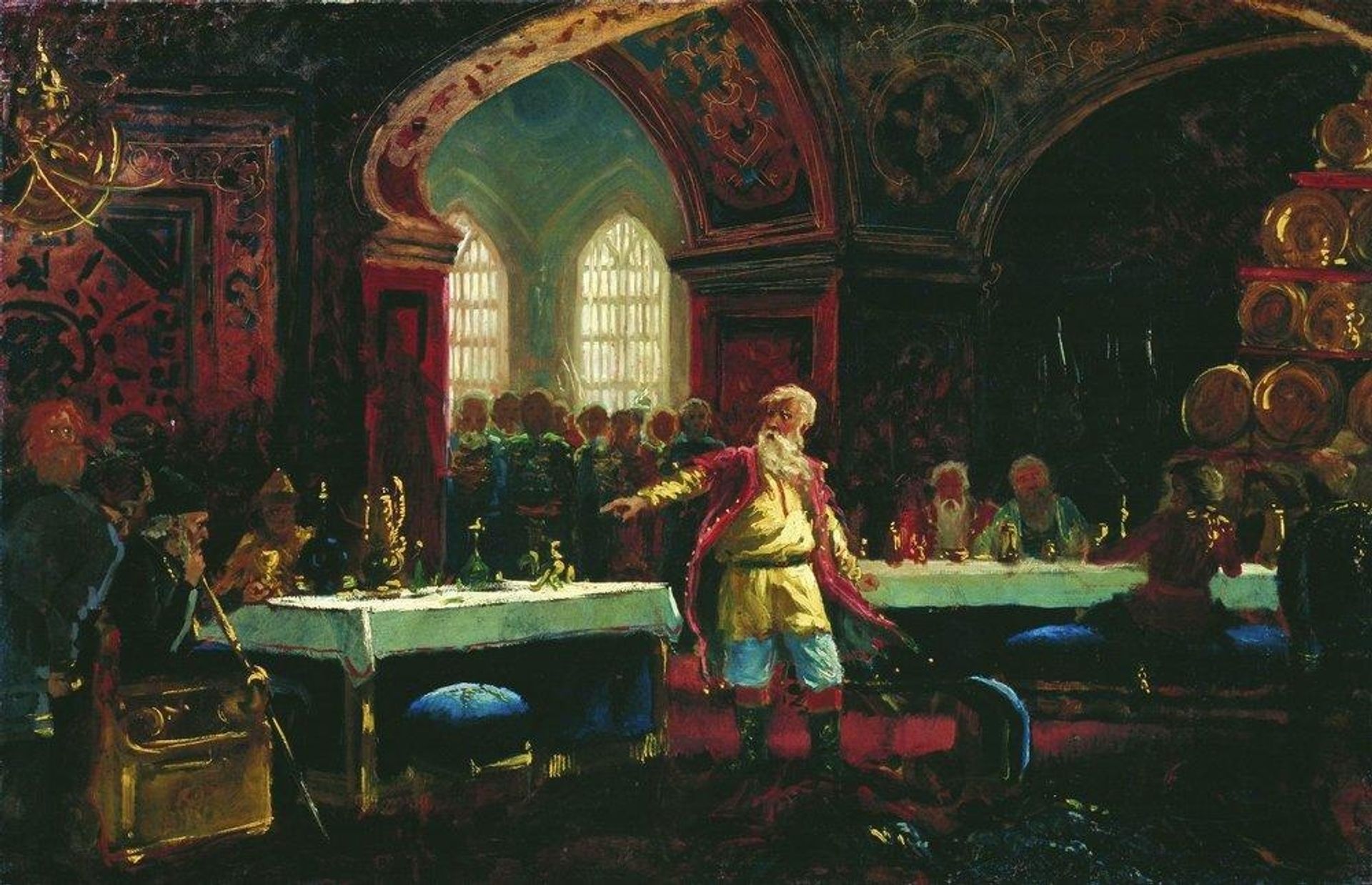 Prince Repin at the Banquet of Ivan the Terrible by Konstantin Egorovich Makovsky