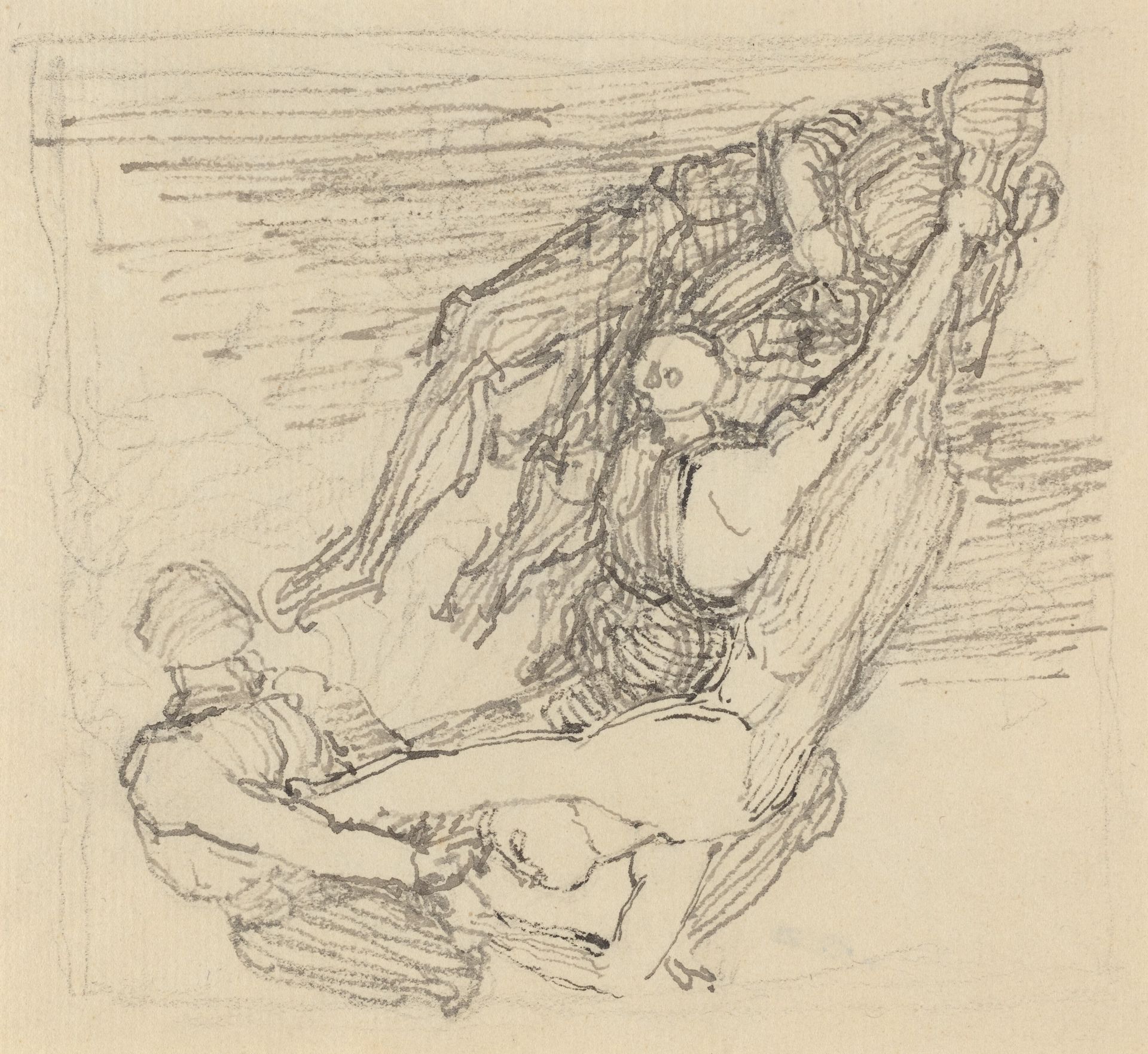 Figure Being Transported through the Air by John Flaxman