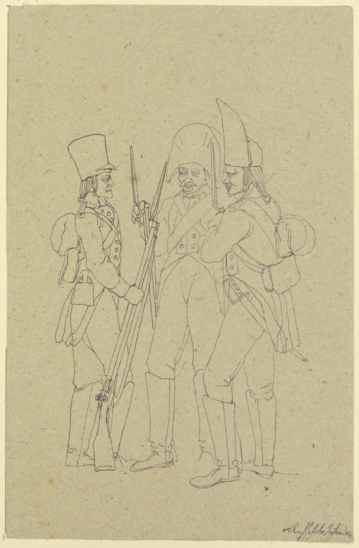 Russian infantery by Franz Pforr