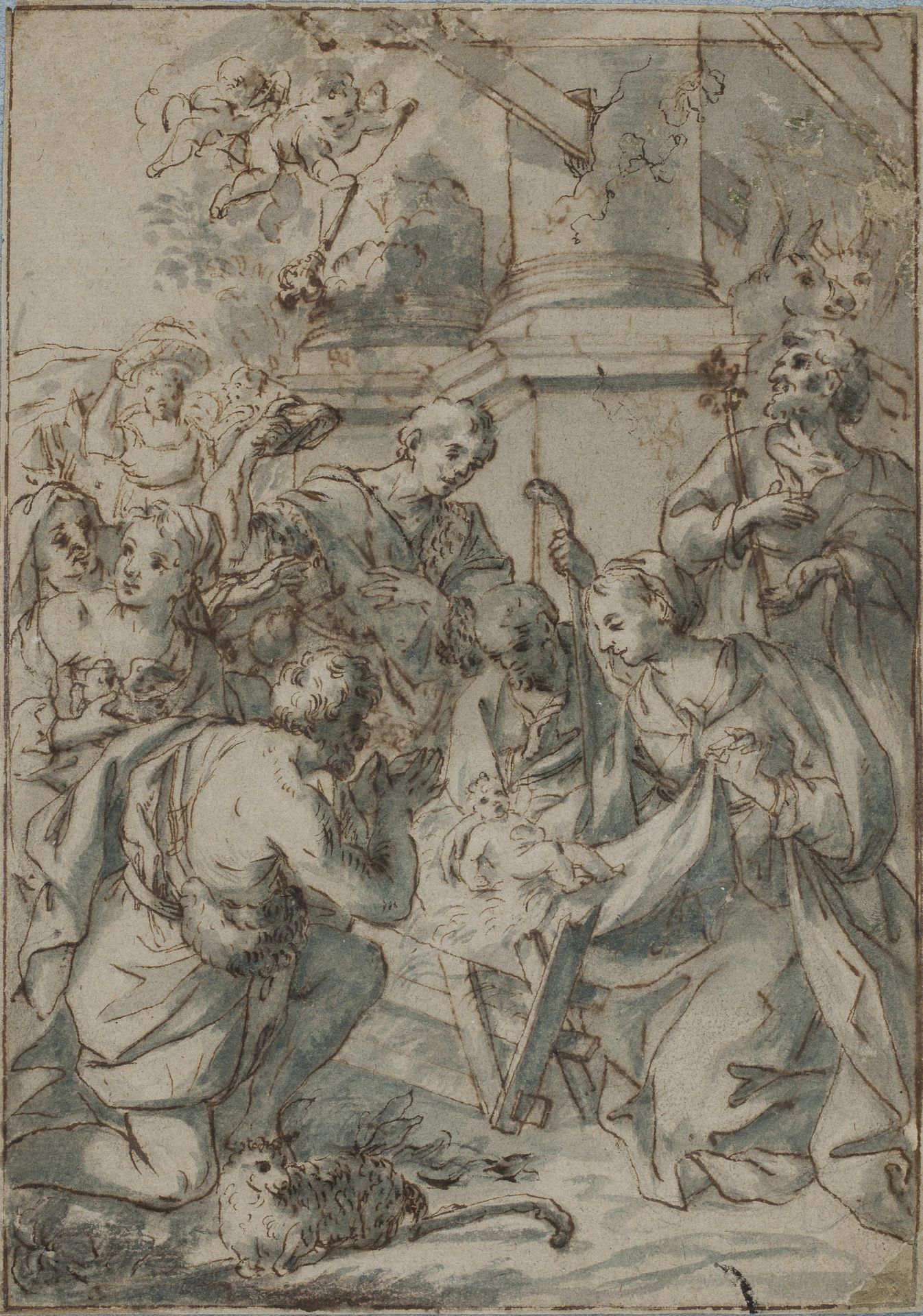 The adoration of the shepherds by Nicolò Ricciolini