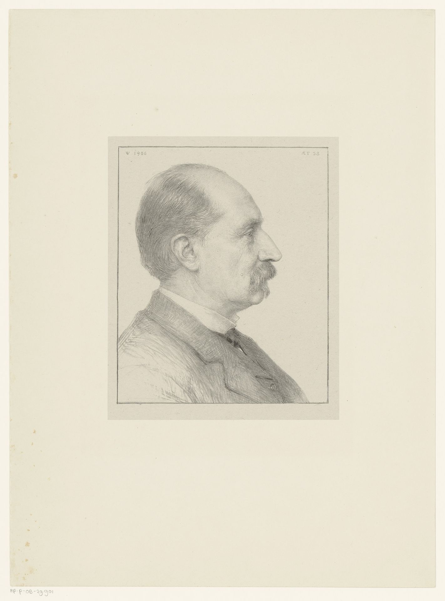 Portret van Diederik Johannes Korteweg by Jan Veth