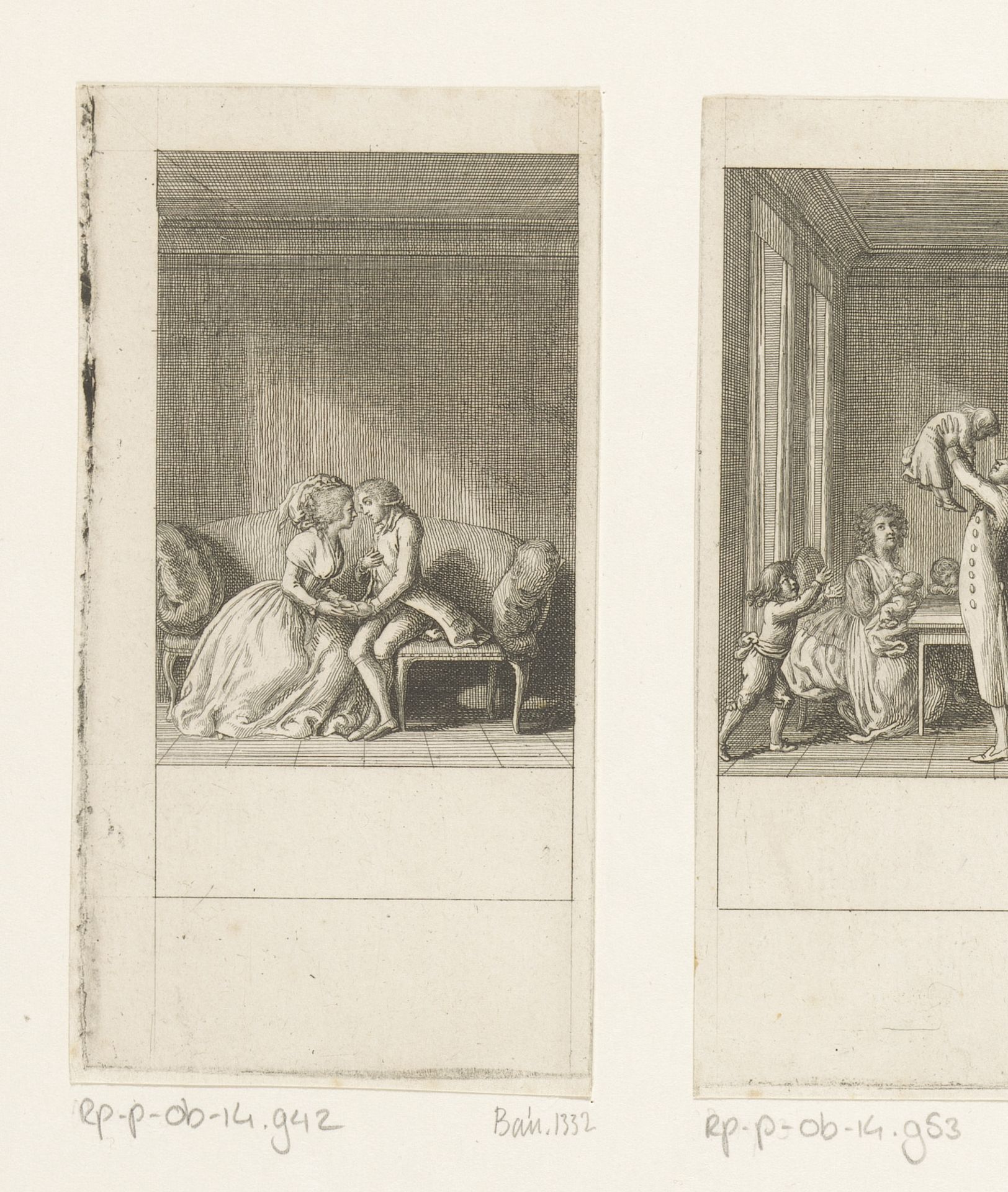 Huwelijk door liefde by Daniel Nikolaus Chodowiecki