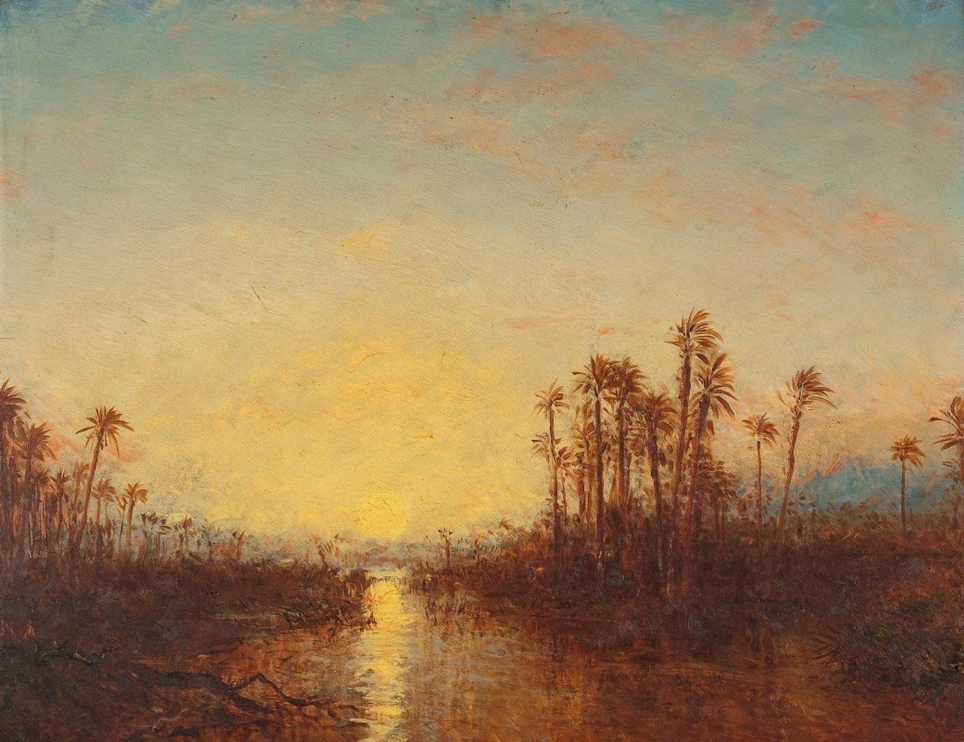 Khartoum, Coucher De Soleil by Félix Ziem
