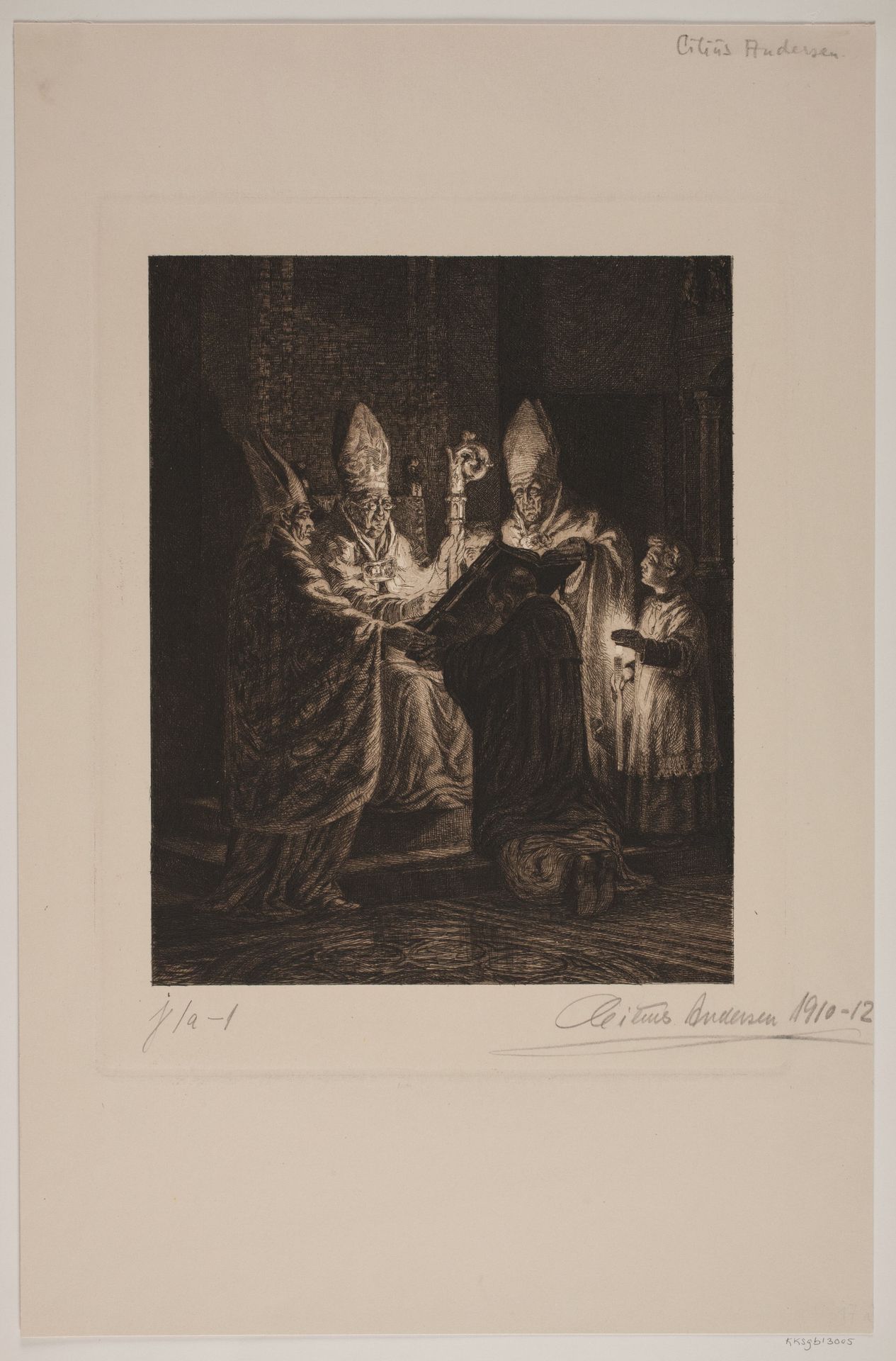 Fra San Marcusfesten i Venezia by Cilius Johannes Konrad Andersen