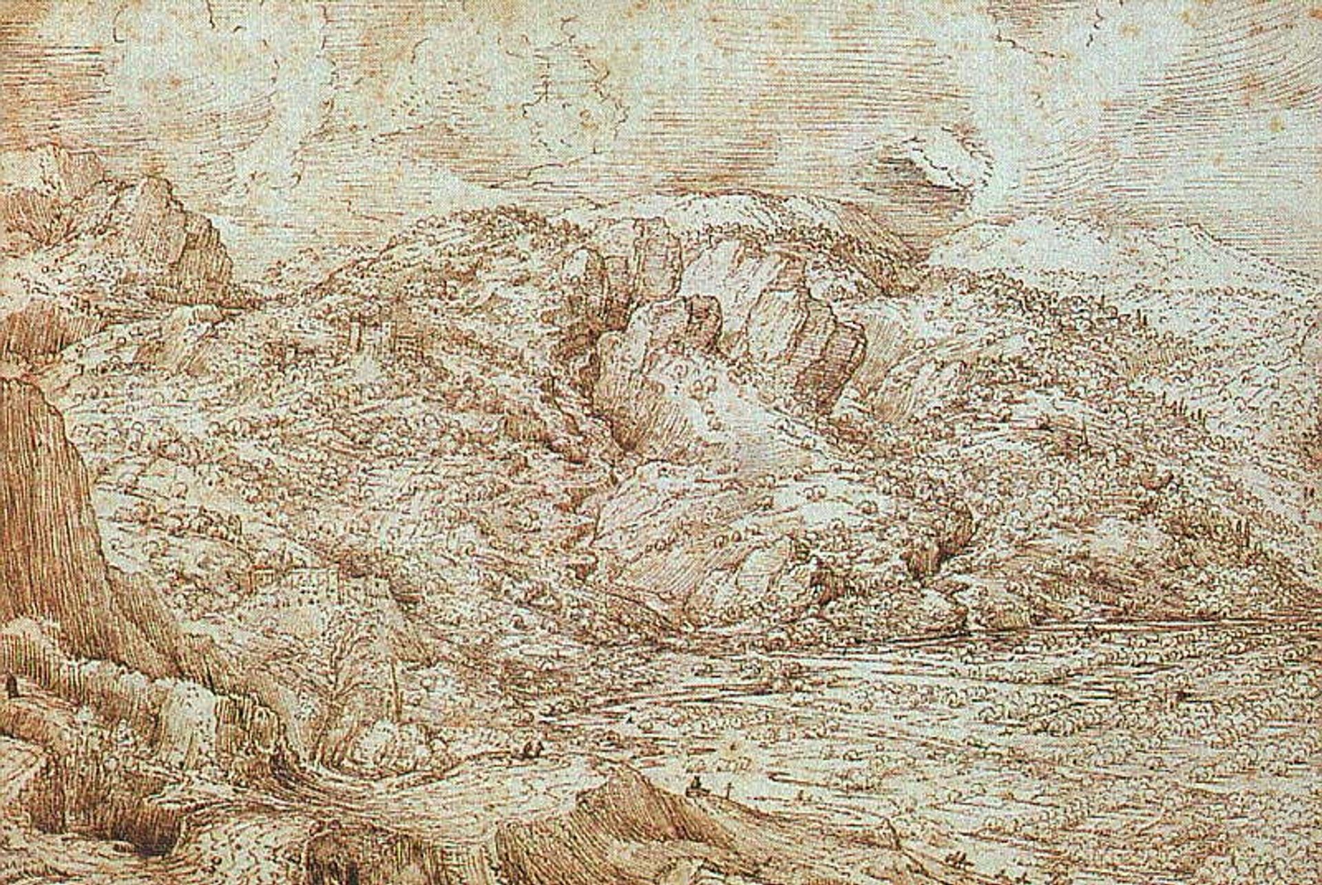 Landscape of the Alps by Pieter Bruegel the Elder