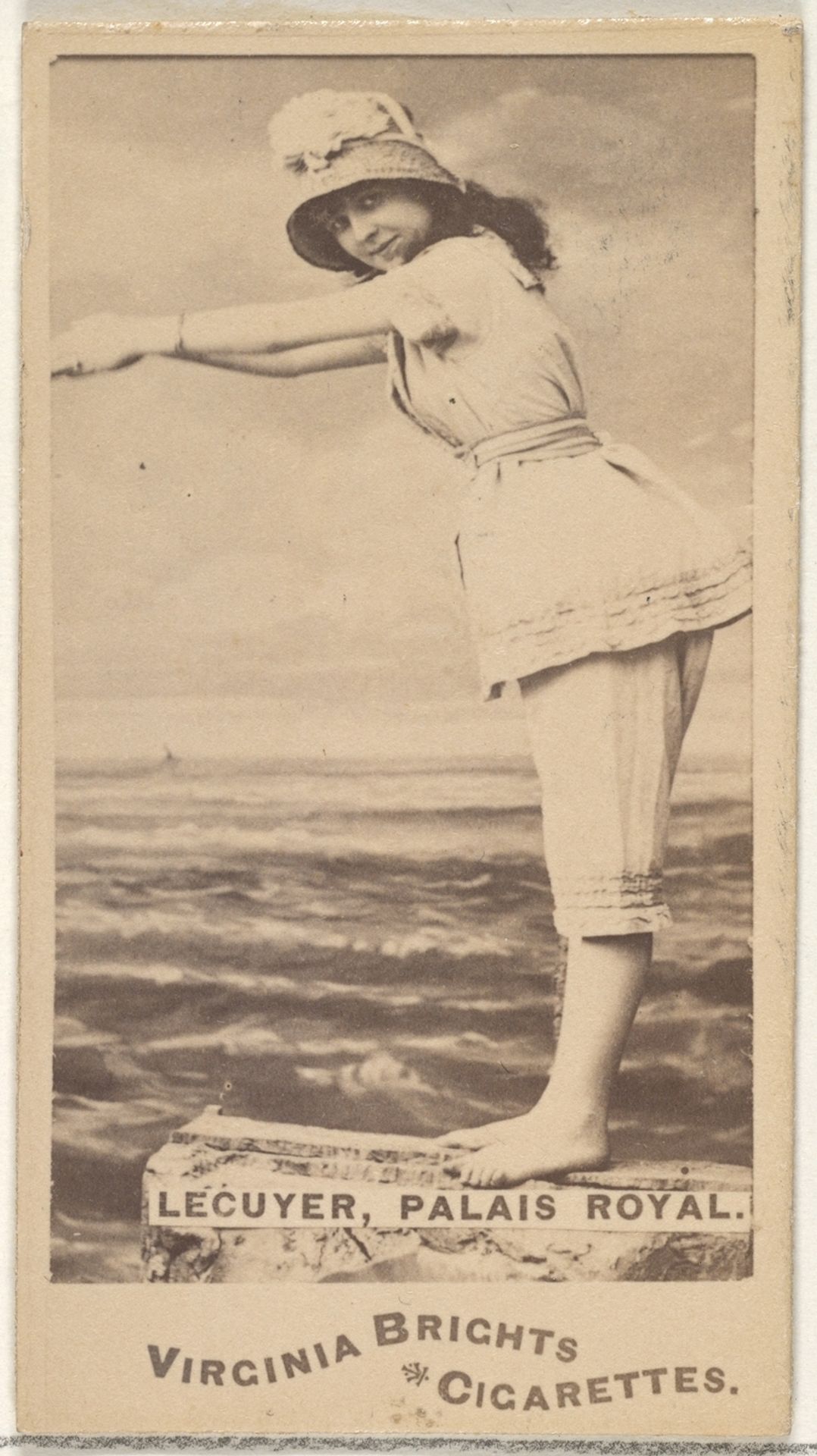 Lecuyer, Palais Royal, from the Actors and Actresses series (N45, Type 1) for Virginia Brights Cigarettes by Allen & Ginter