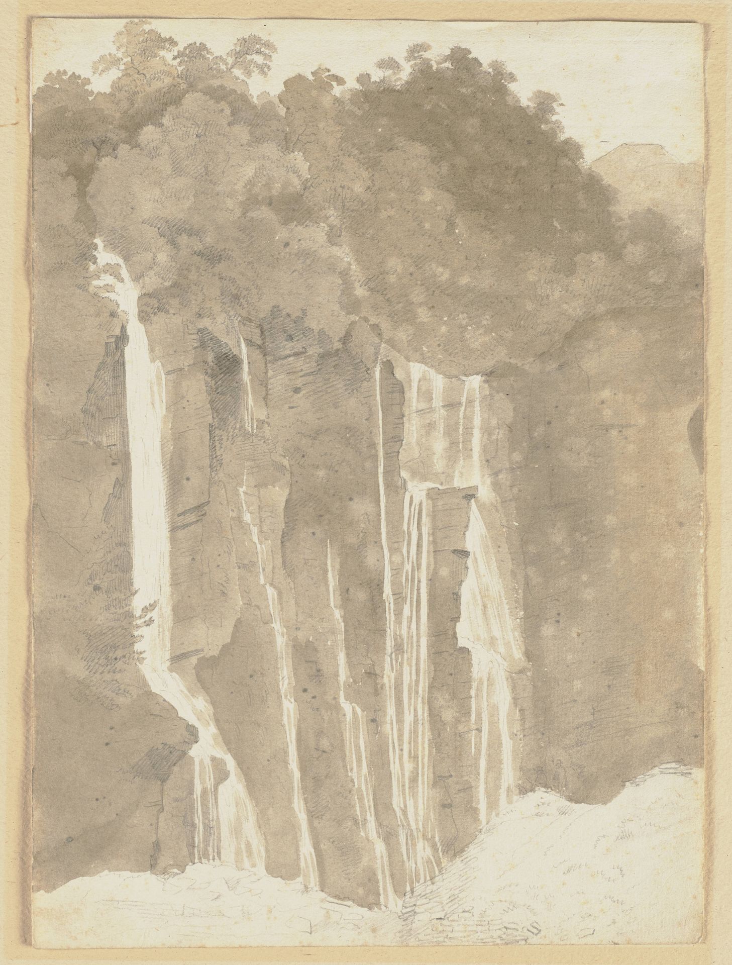 Wasserfall by Ferdinand Kobell