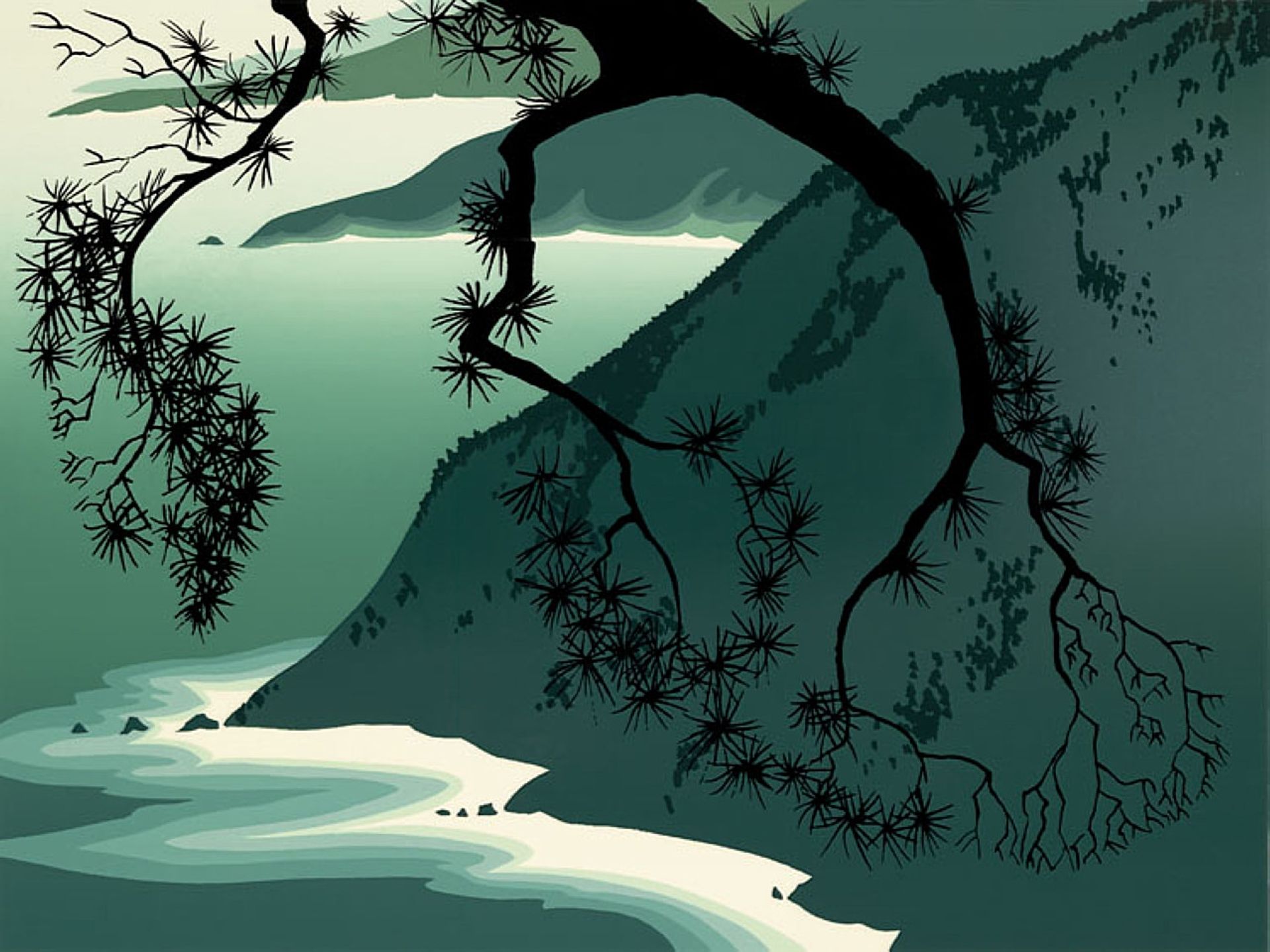 Quiet Evening by Eyvind Earle