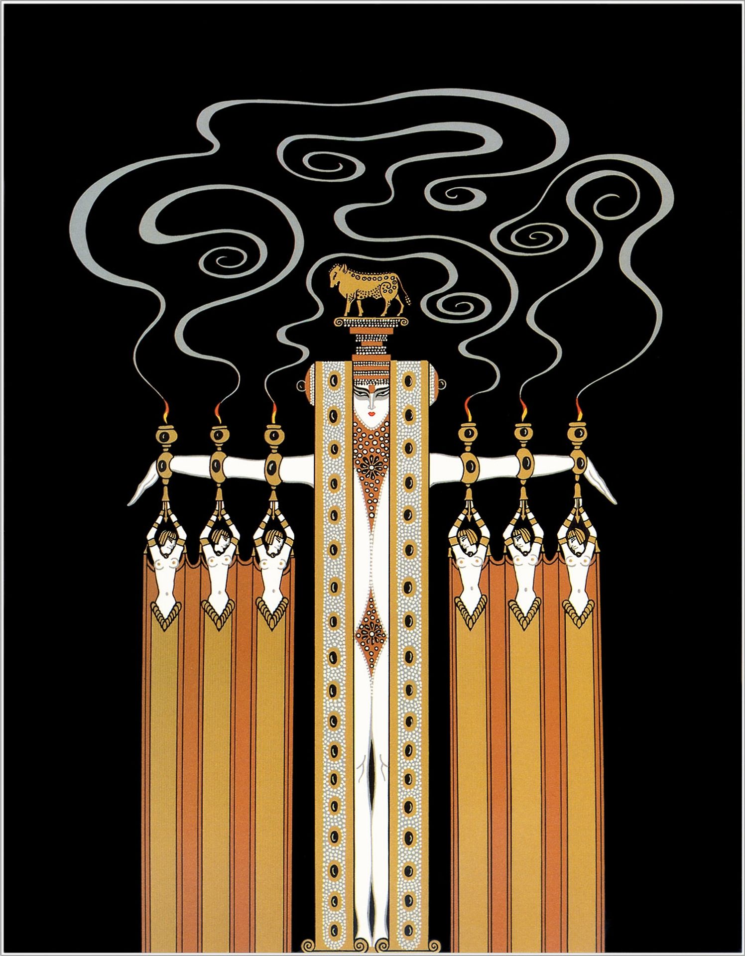 At the Theatre, Golden Calf by Erte