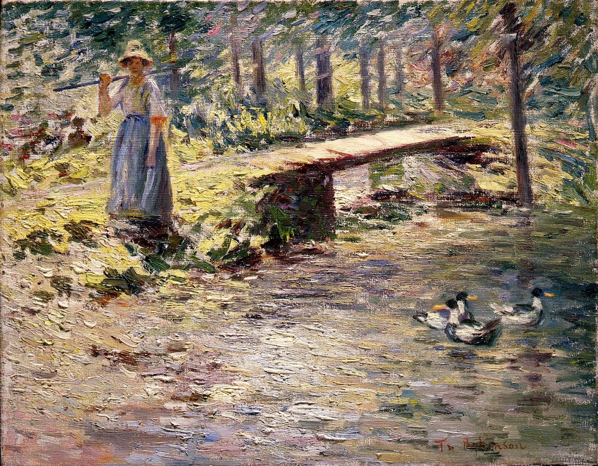By the Brook by Theodore Robinson