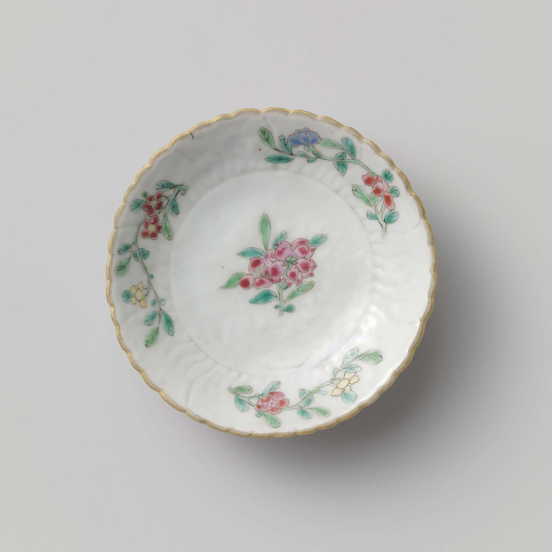 Saucer in the shape of a flower by Anonymous