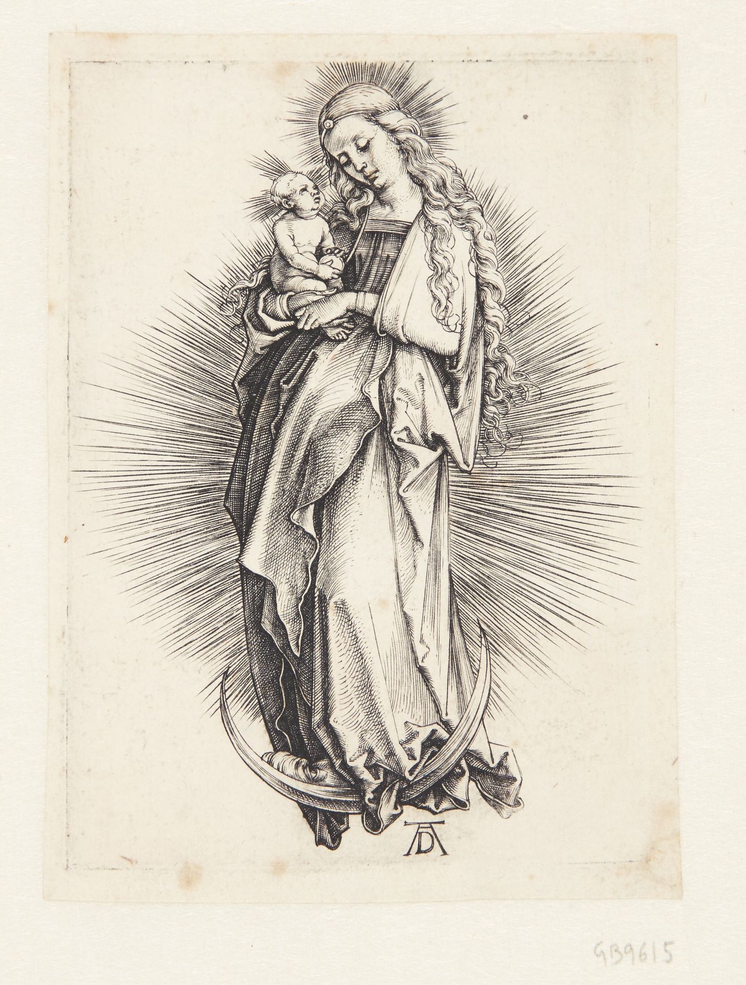 The Virgin on the crescent by Albrecht Dürer