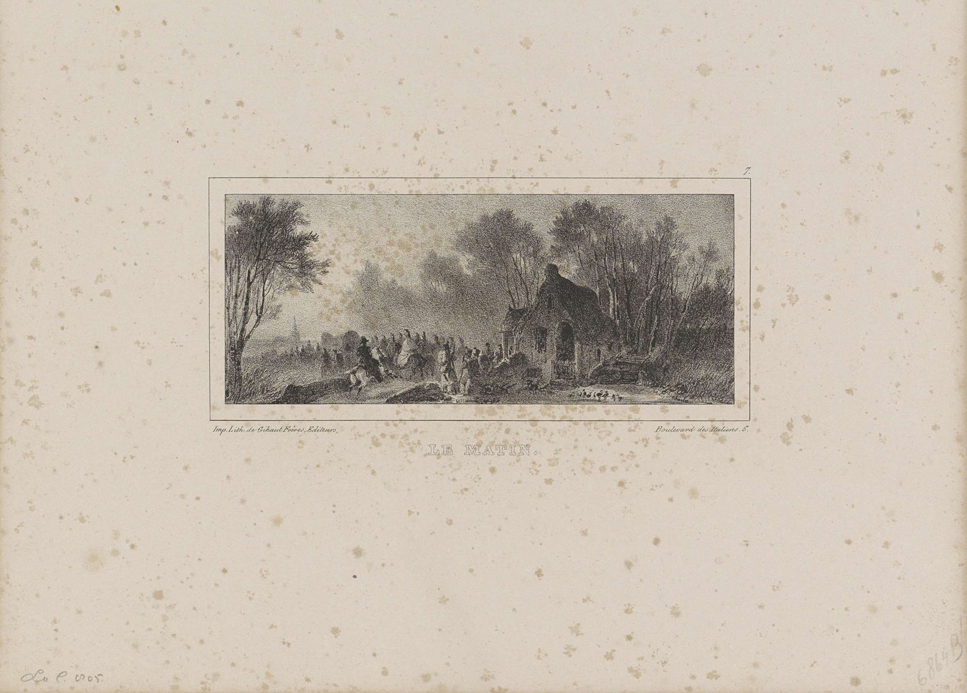 Ochtend, 1832 by Nicolas Toussaint Charlet