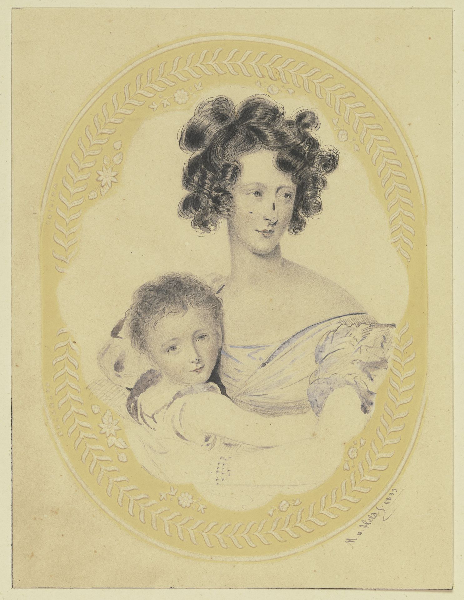 Mother with her boy by Michael von Held