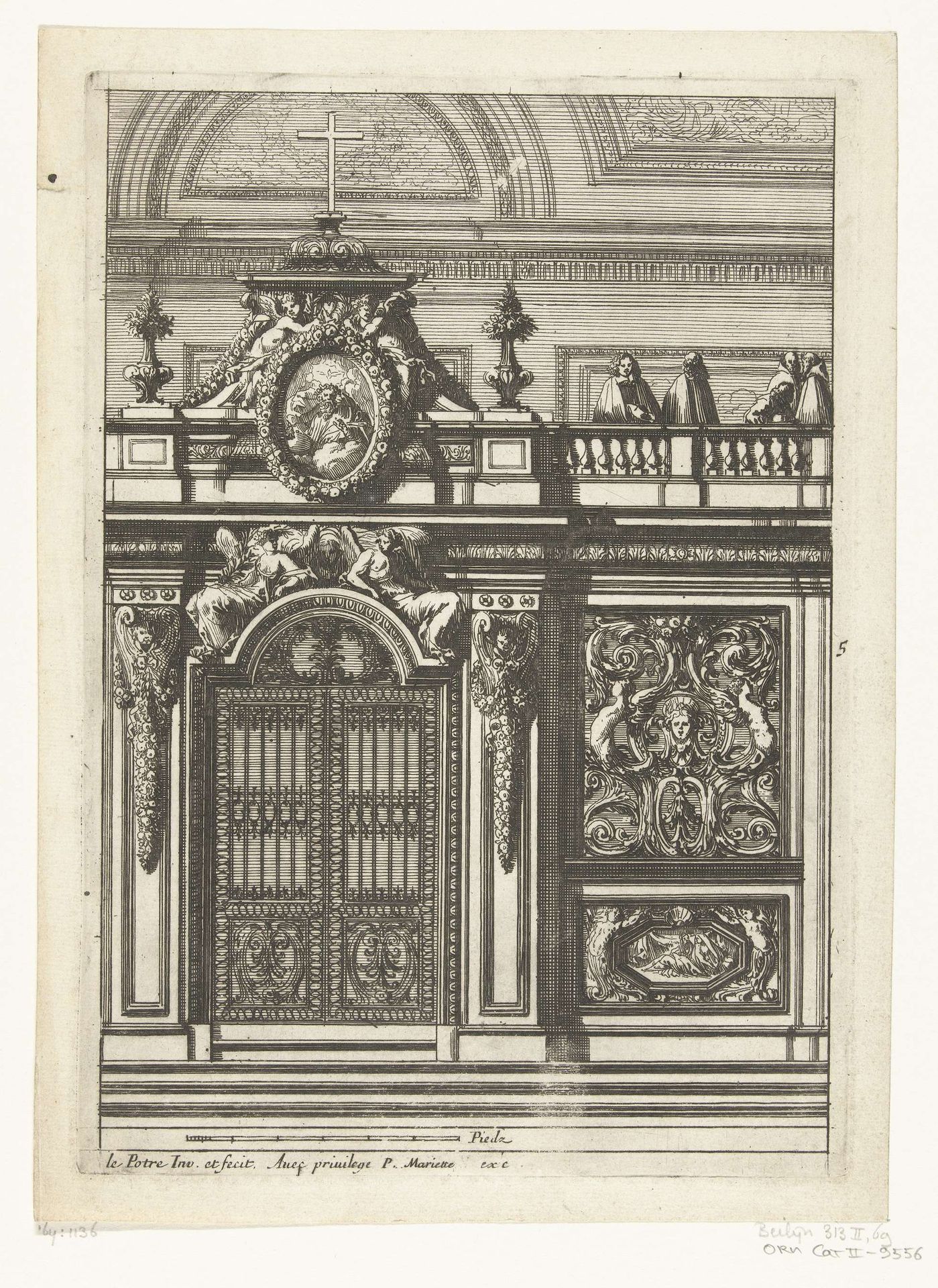 Koorhek van smeedijzer by Jean Lepautre