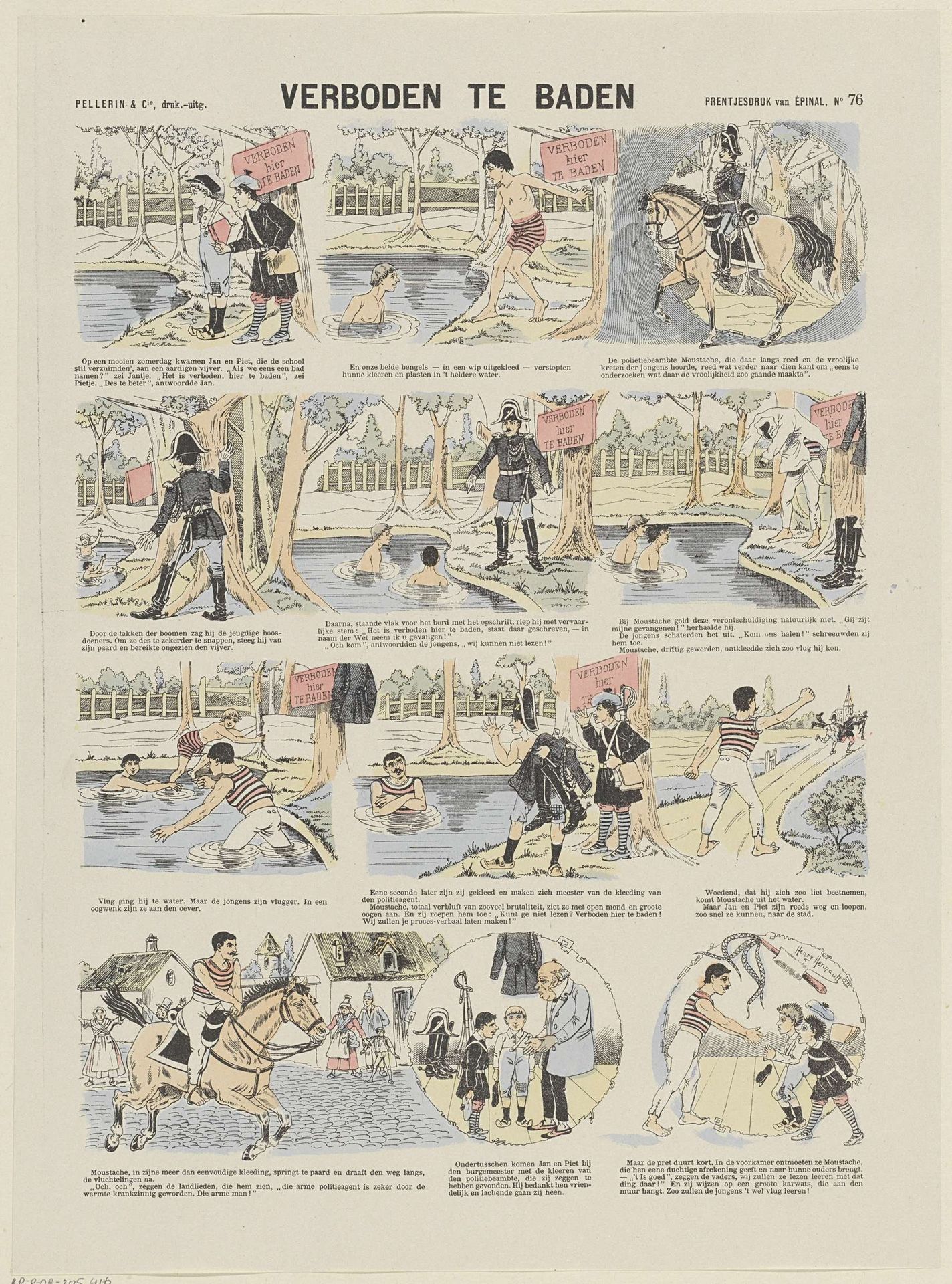 Verboden te baden by Henry Hennault