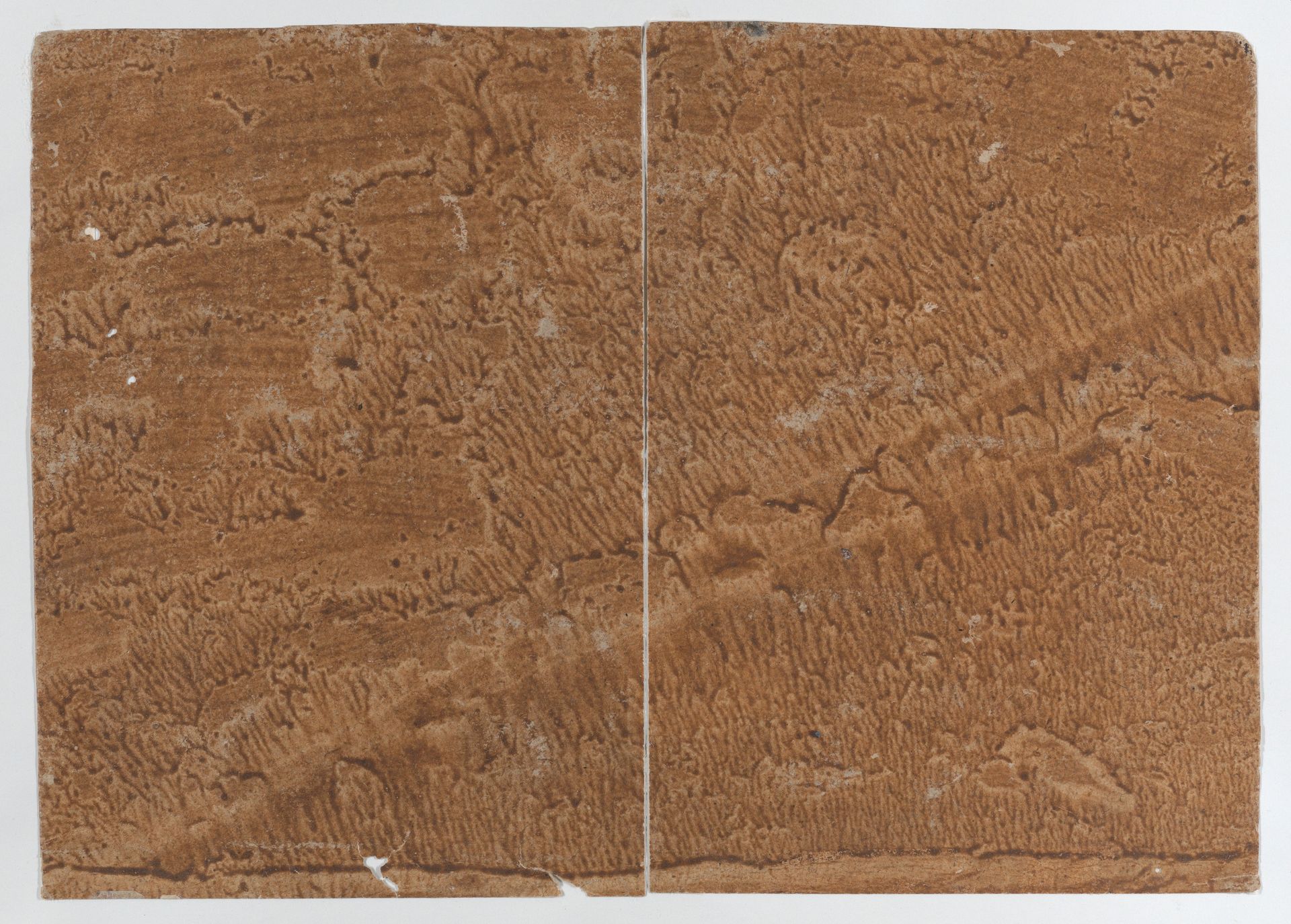 Brown paste paper book cover by Anonymous