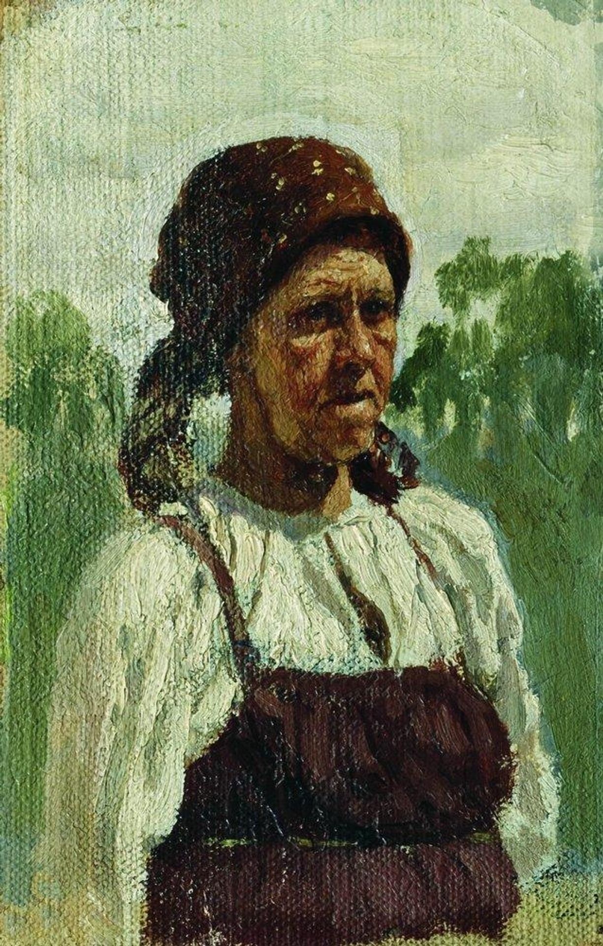 Old woman by Ilya Repin