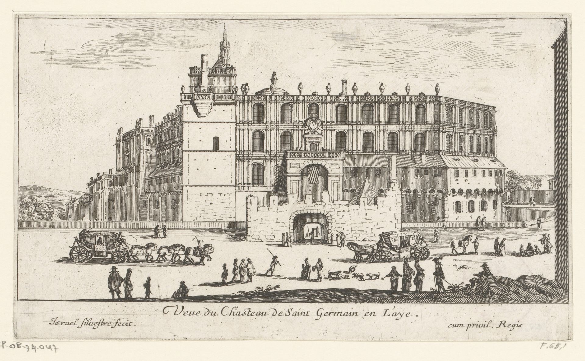 Gezicht op het kasteel van Saint-Germain-en-Laye by Israel Silvestre