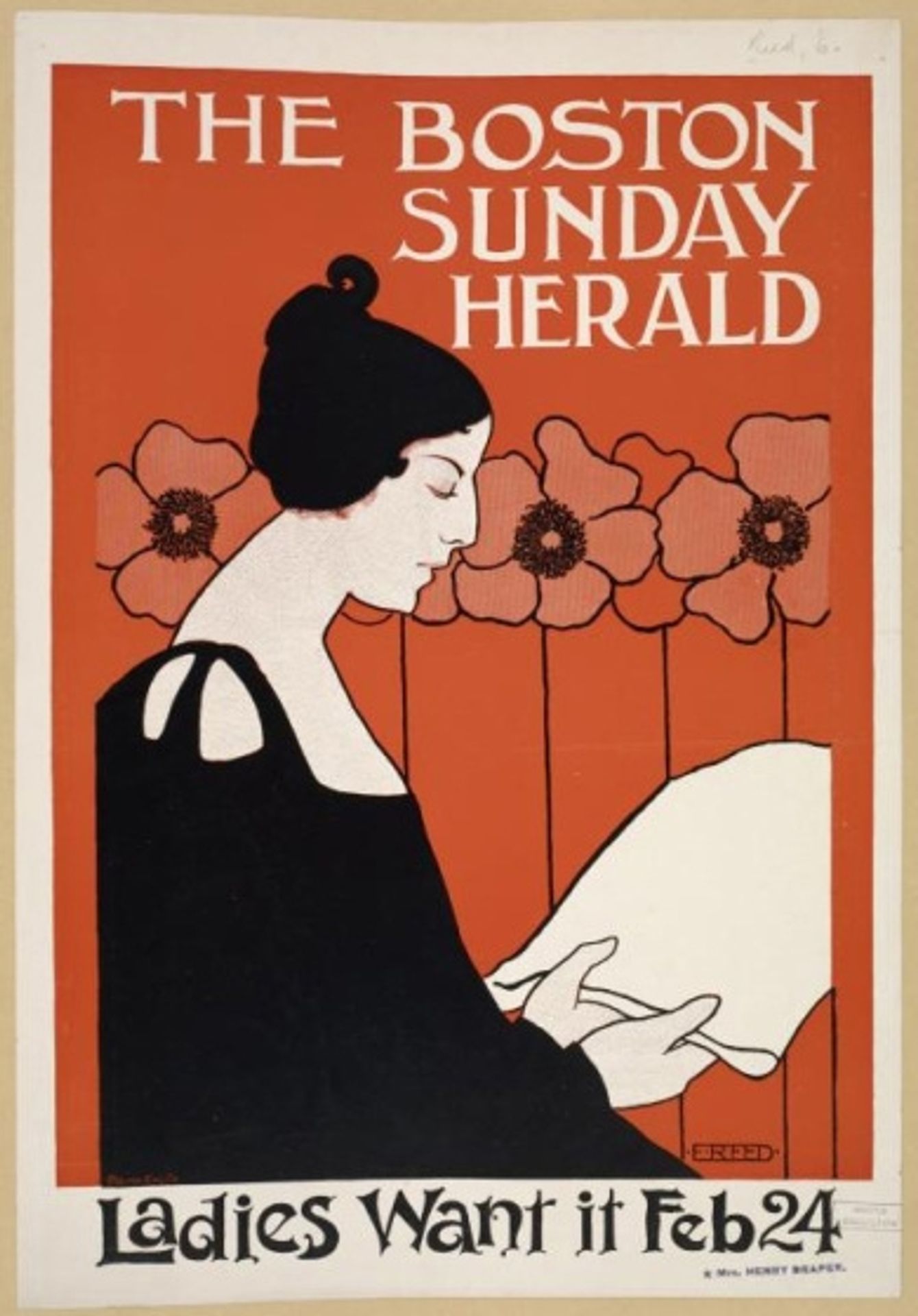 Boston Sunday Herald February 24th by Ethel Reed